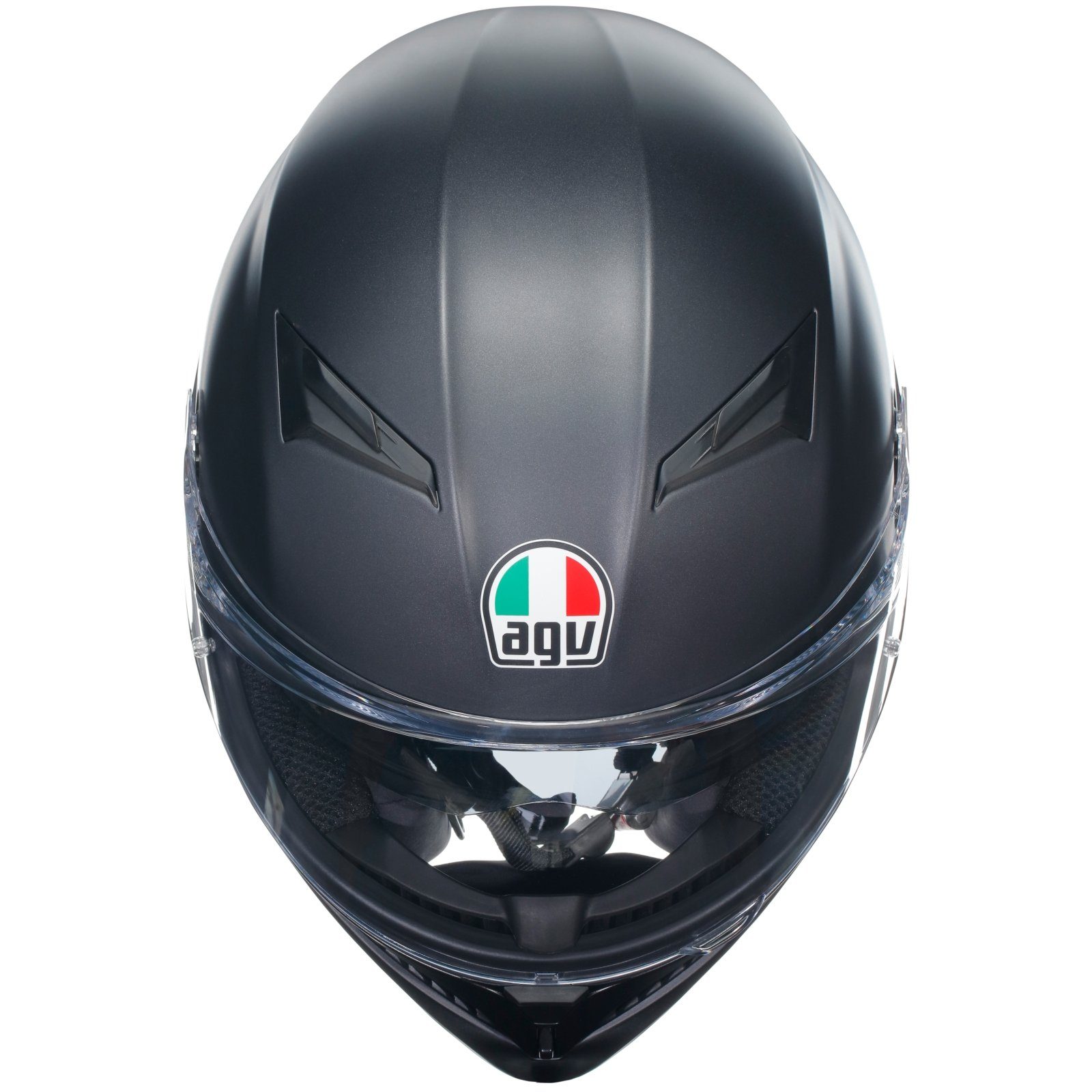 AGV Motorradhelm AGV K3 Integralhelm matt-schwarz M (1er Set)