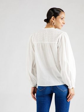 Pepe Jeans Langarmbluse KAYLINA (1-tlg) Drapiert/gerafft, Lochmuster, Stickerei, Rüschen