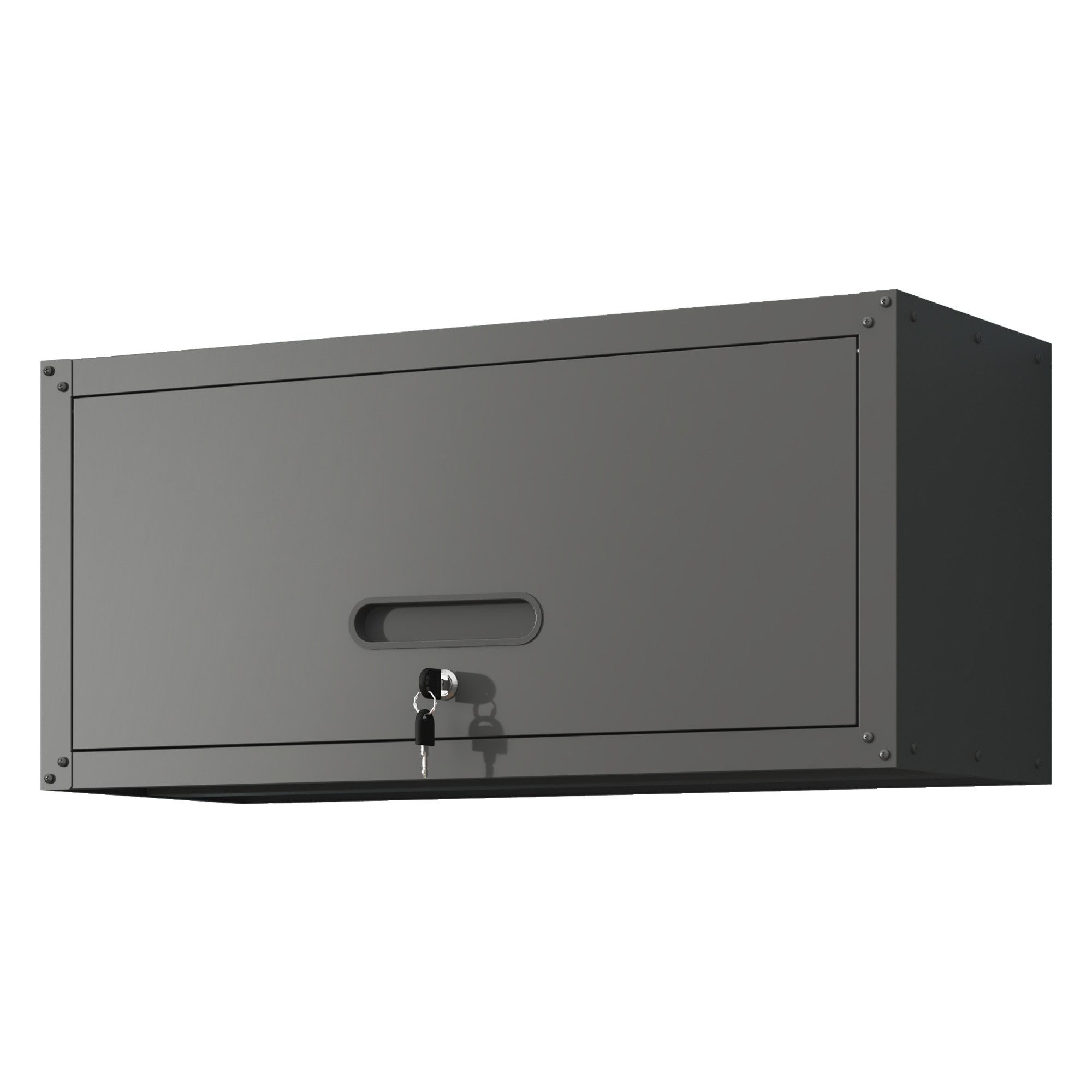 bizoemade Wandhängeschrank Metall-Wandschrank, klappbare Tür, abschließbar, günstig online kaufen