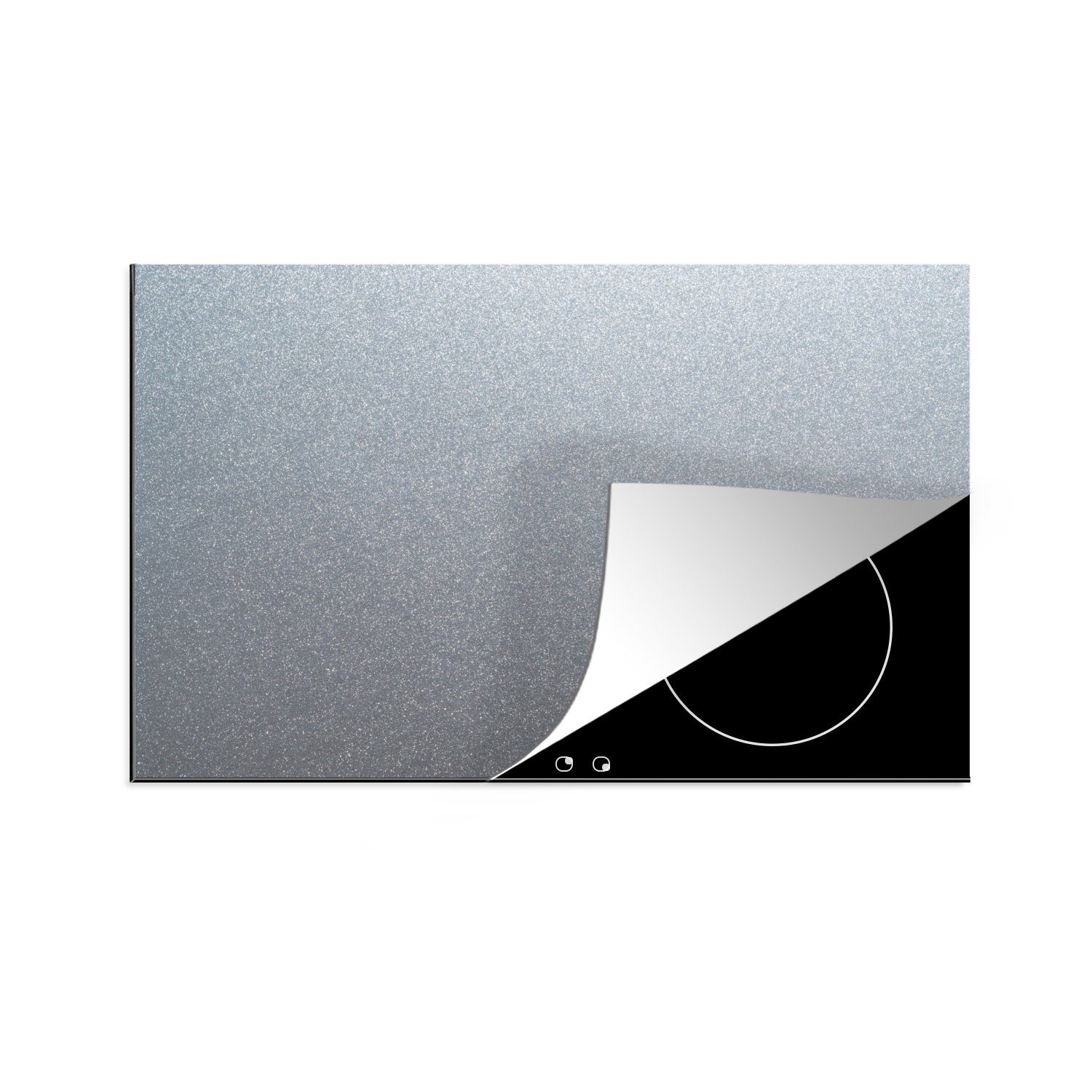 MuchoWow Herdblende-/Abdeckplatte Metalldruck - für Ceranfeldabdeckung Schutz 81x52 die Induktionskochfeld (1 küche, Aluminium tlg), - Tupfen, cm, Vinyl