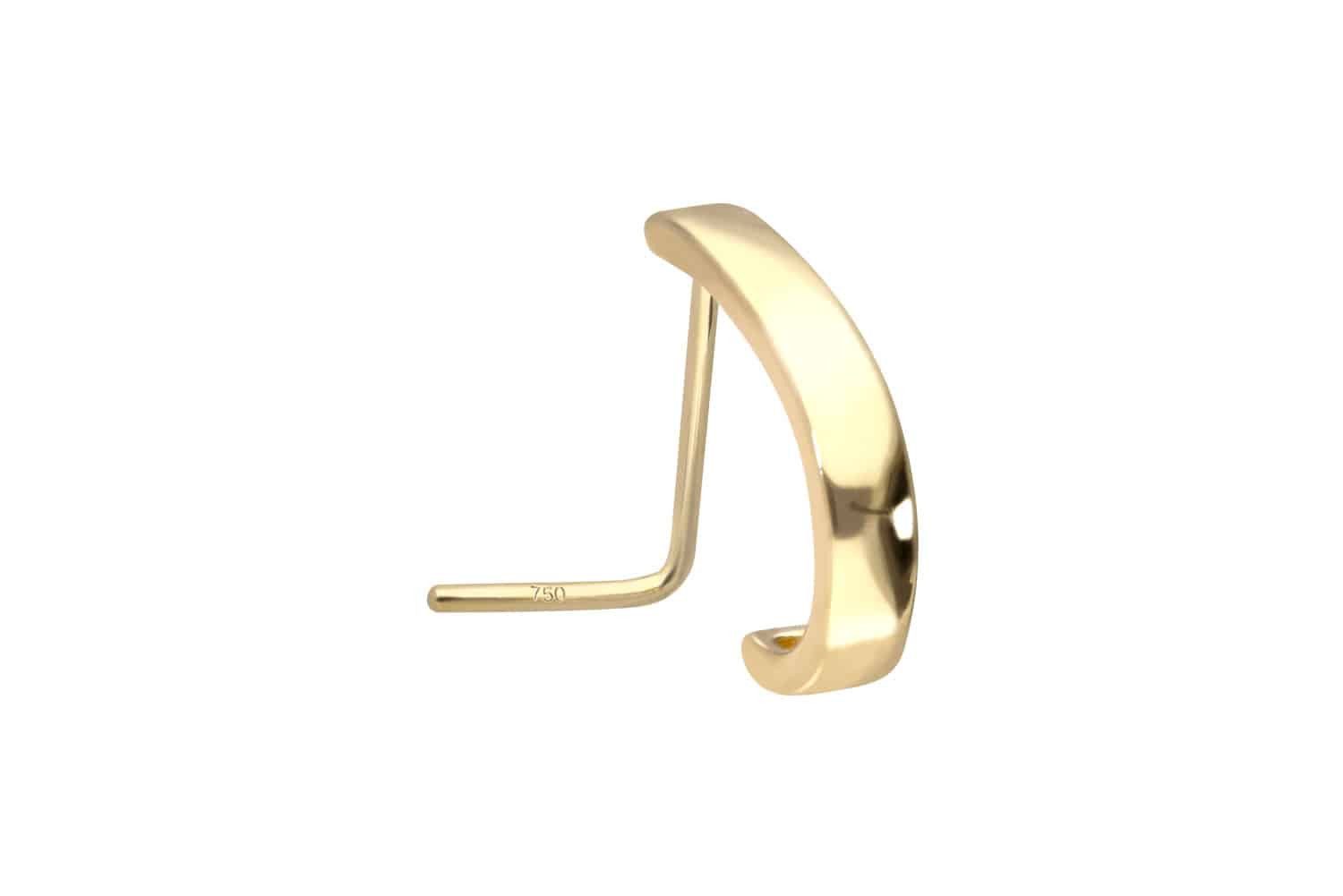 PIERCINGLINE Nasenpiercing 14/18 Karat Gold Nasenstecker DESIGN (Nasenstecker, 1-tlg)