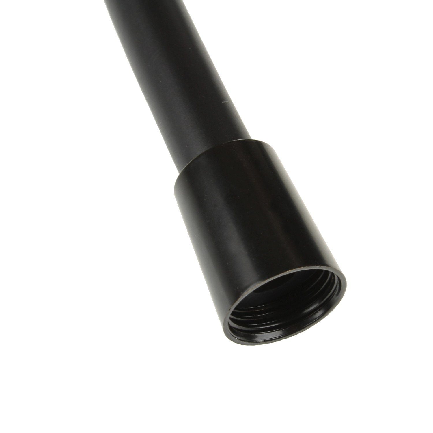 Sanixa Brauseschlauch Duschschlauch Standard Anschluss 1/2 Zoll Gewinde Kunstoff PVC, Qualitäts Duschschlauch PVC schwarz oder weiß Brauseschlauch