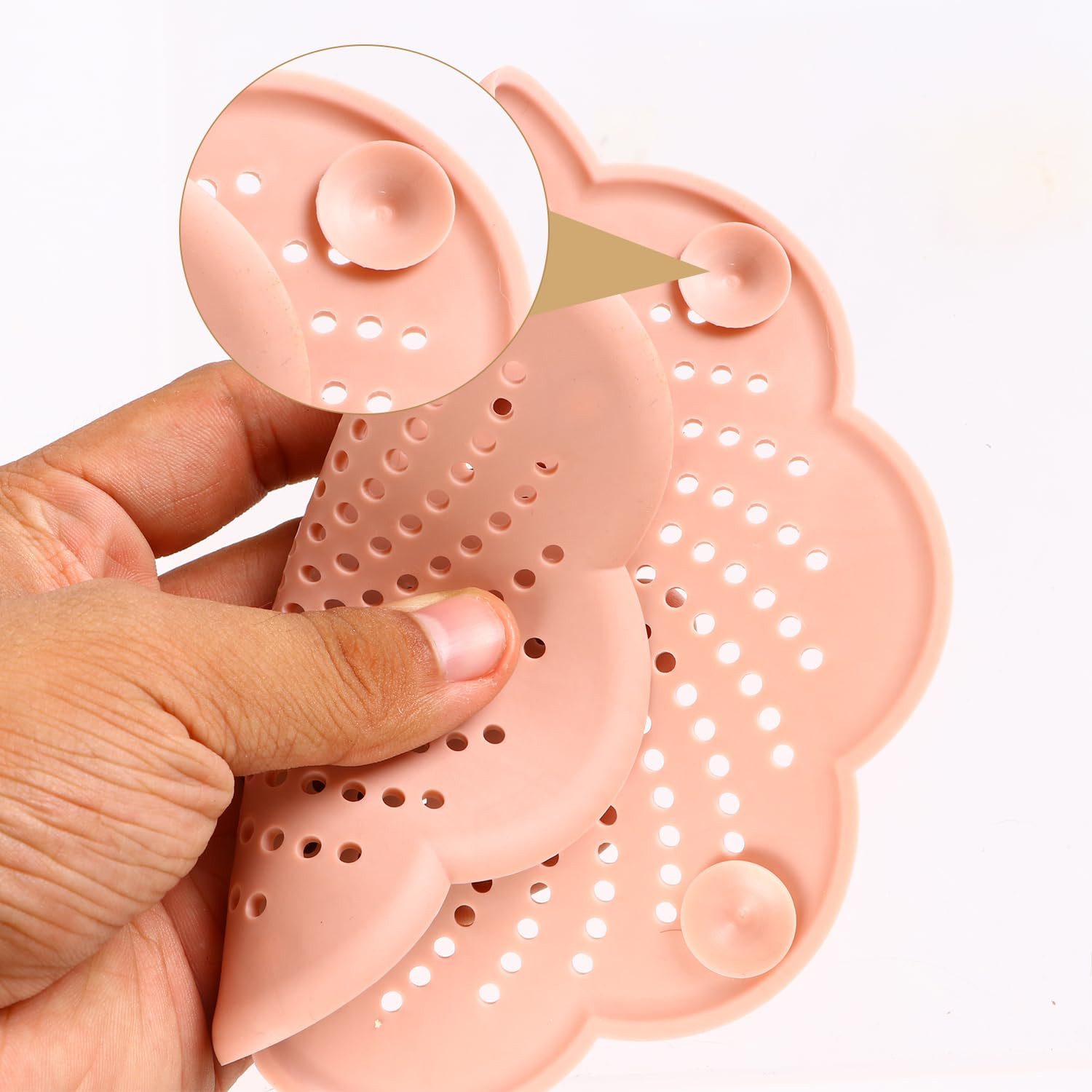 FOUORTUNATE-BEE Abflusssieb Silikon Spülbecken Dusche Badewanne Waschbecken Küche Abflusssiebe, (für Küche Badewanne Badezimmer, 2-St) – Bild 3 von 5