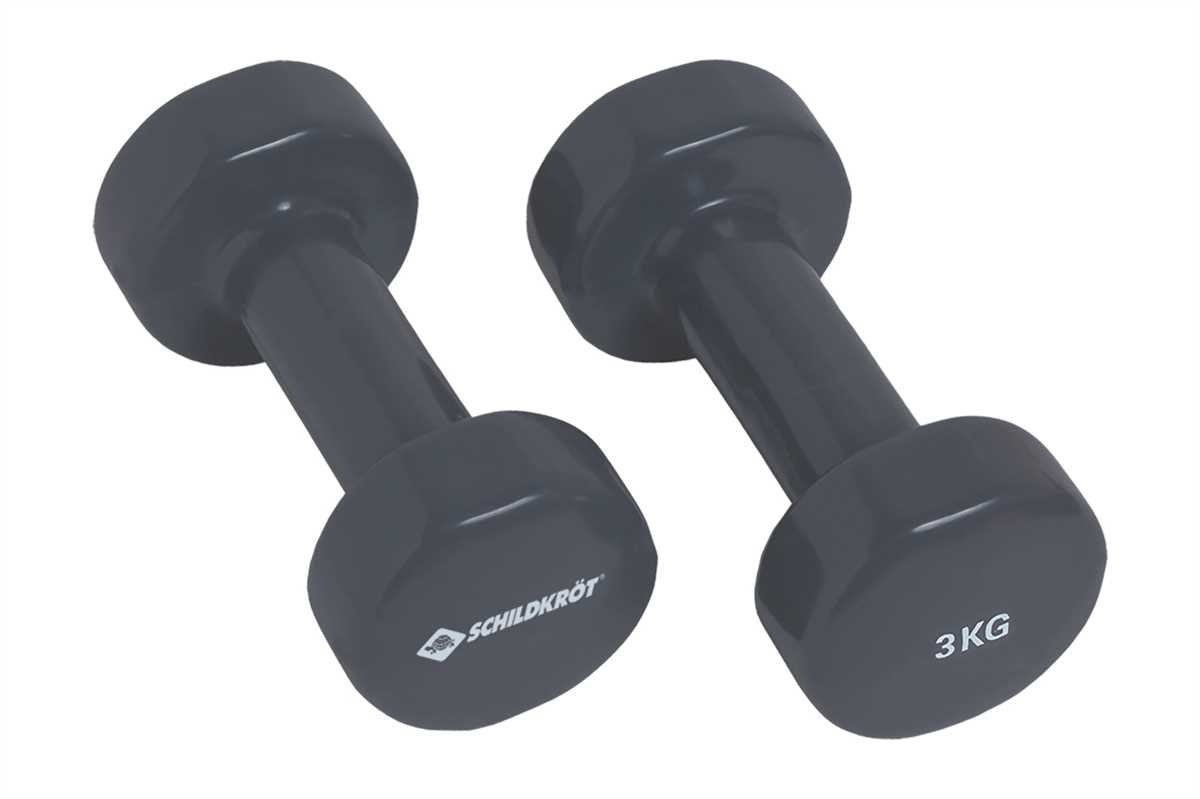 Schildkröt-Fitness Schildkröt Hantel-Set VINYL, 3kg (Set), 2 x Fitness