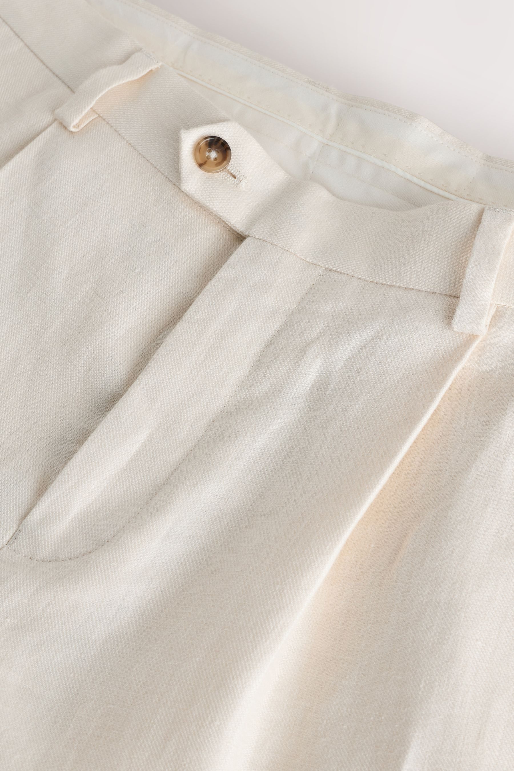 Next Anzughose N. Premium Tailored Fit Anzughose aus 100 % Leinen (1-tlg)