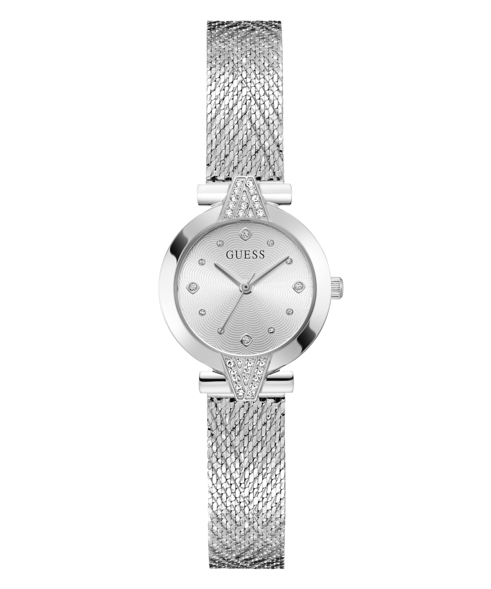Guess Quarzuhr LOUISA GW1086L1, Armbanduhr, Damenuhr, Edelstahlarmband, analog