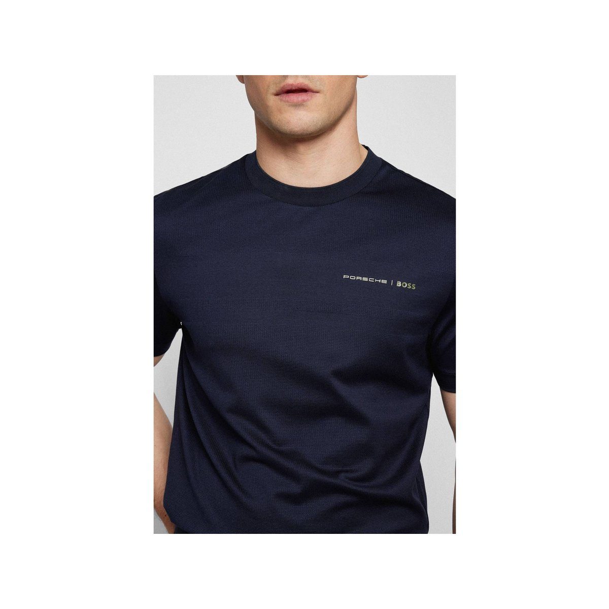 fit T-Shirt (1-tlg) regular HUGO blau