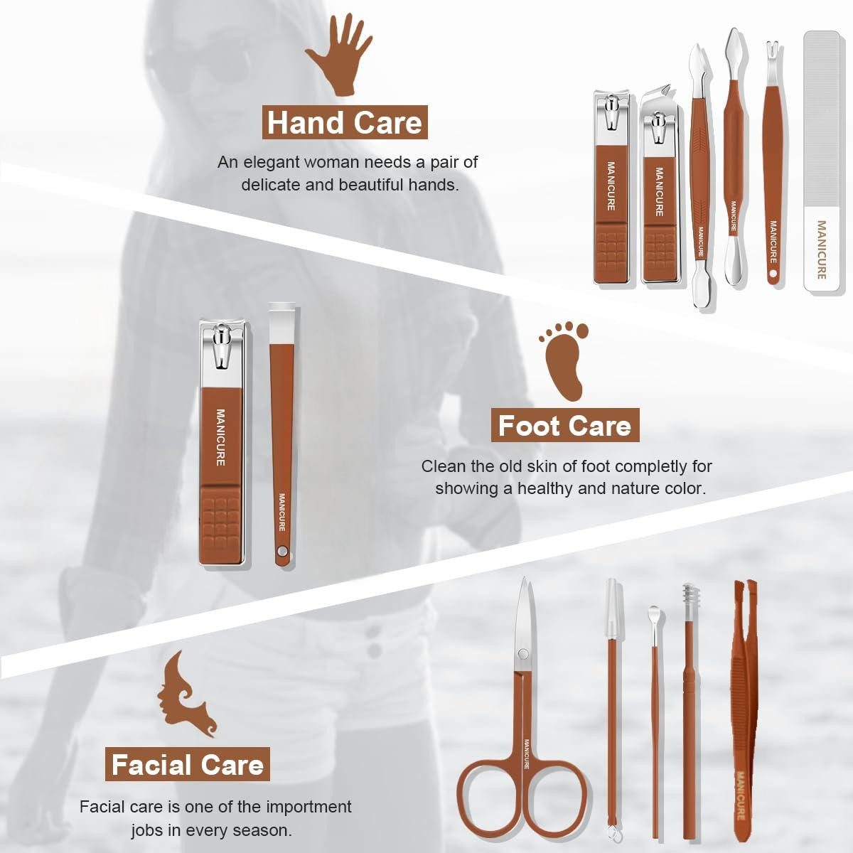 ibettertec Maniküre-Etui Nagelpflege,Maniküre-Etui 13-teiliges,Nageletuis, günstig online kaufen