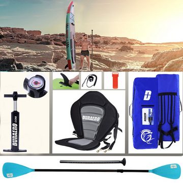 DURAERO Inflatable SUP-Board Stand up Paddling Board, Action-Cam Halterung, 330x76x15cm, bis 150kg