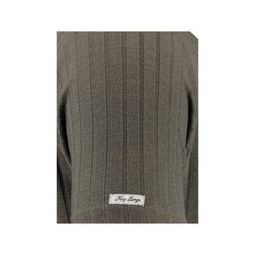 Key Largo V-Ausschnitt-Pullover olive regular fit (1-tlg)