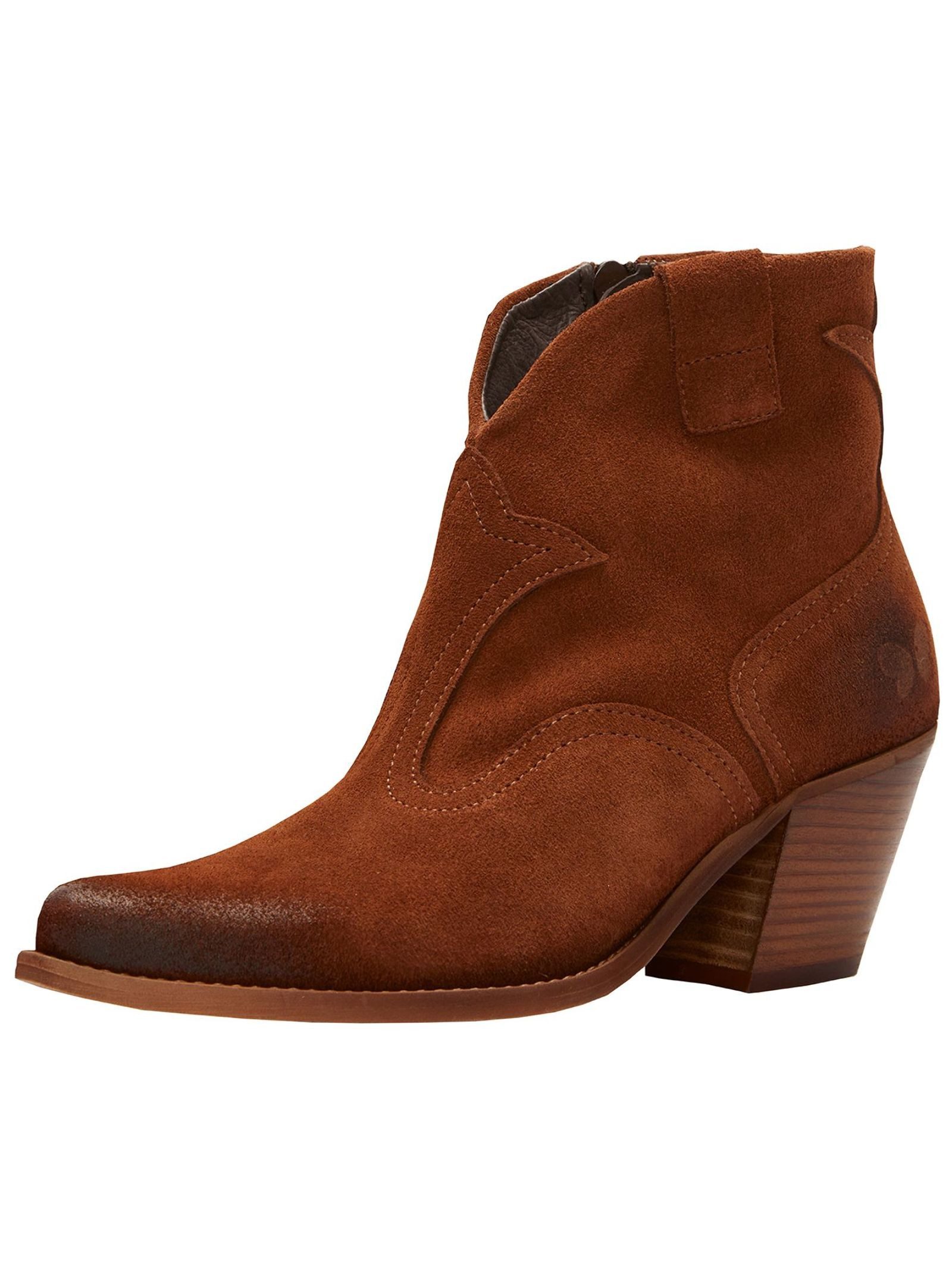 Felmini Stiefelette Leder Cowboy Stiefelette