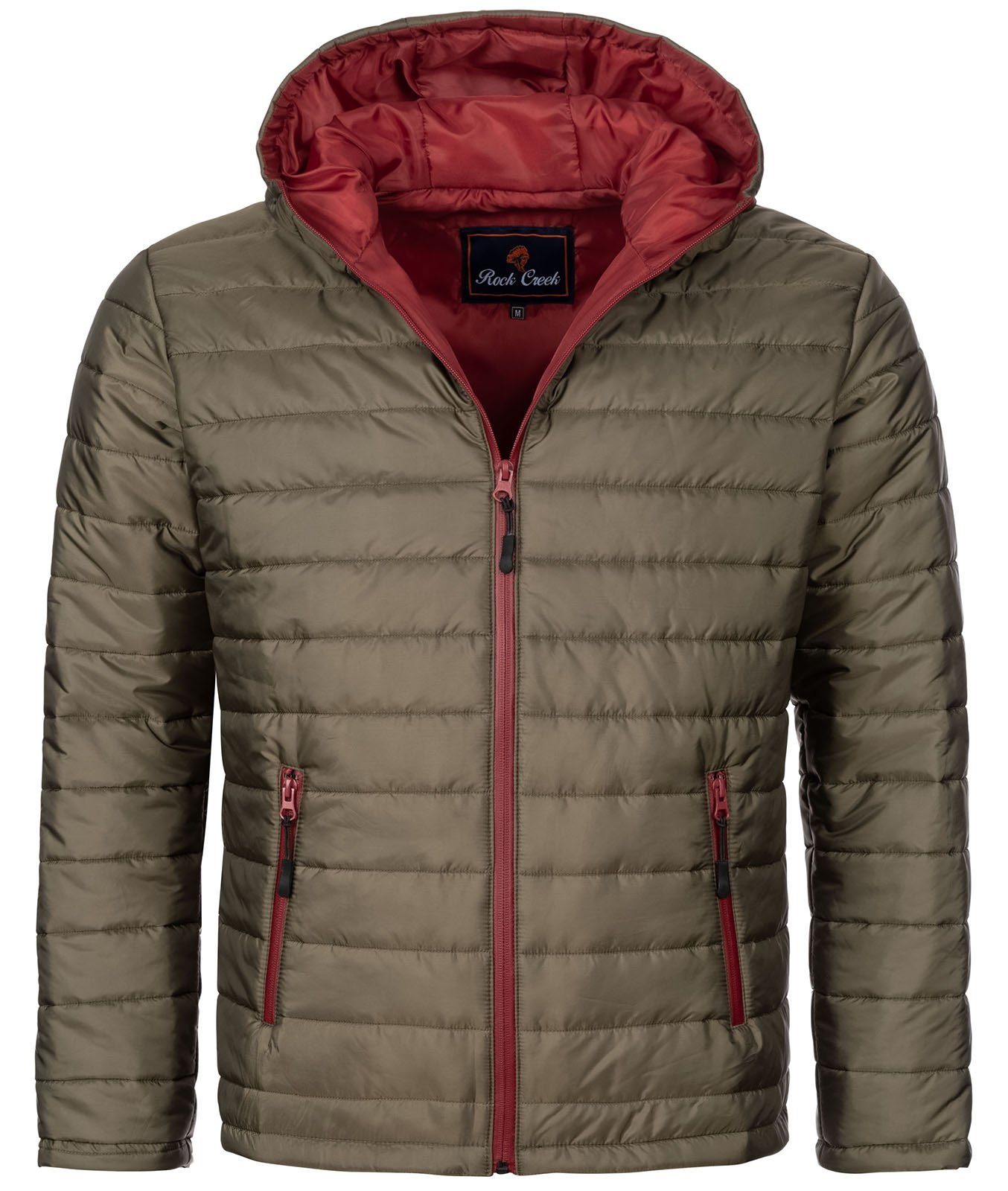 Rock Creek Steppjacke Herren Steppjacke H-277 Dunkelgrün