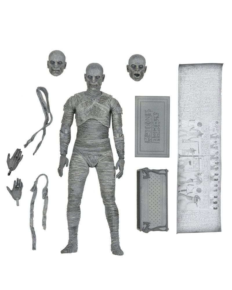 NECA Actionfigur NECA Universal Monsters Ultimate The Mummy (Black & White) Actionfigur