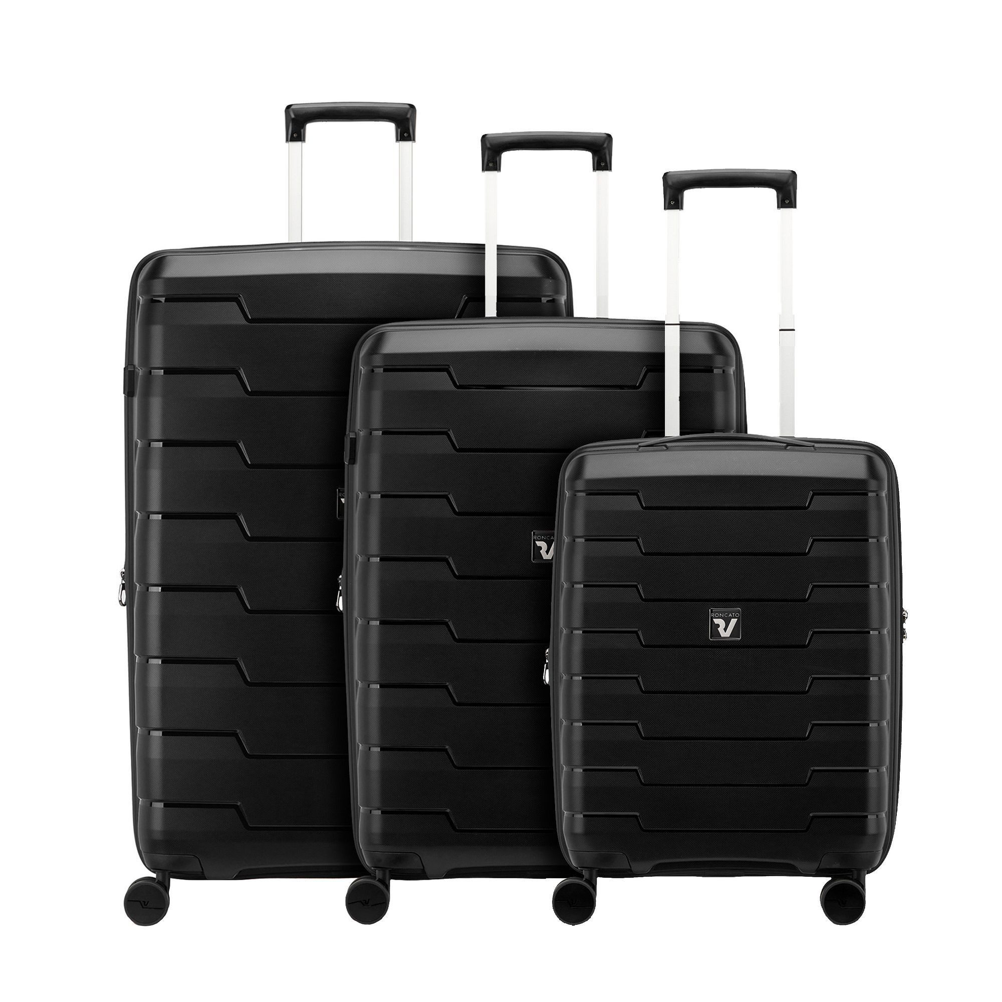 RONCATO Trolleyset Skyline 2.0 Neon, 4 Rollen, (3-teilig, 3 tlg), Polypropylen