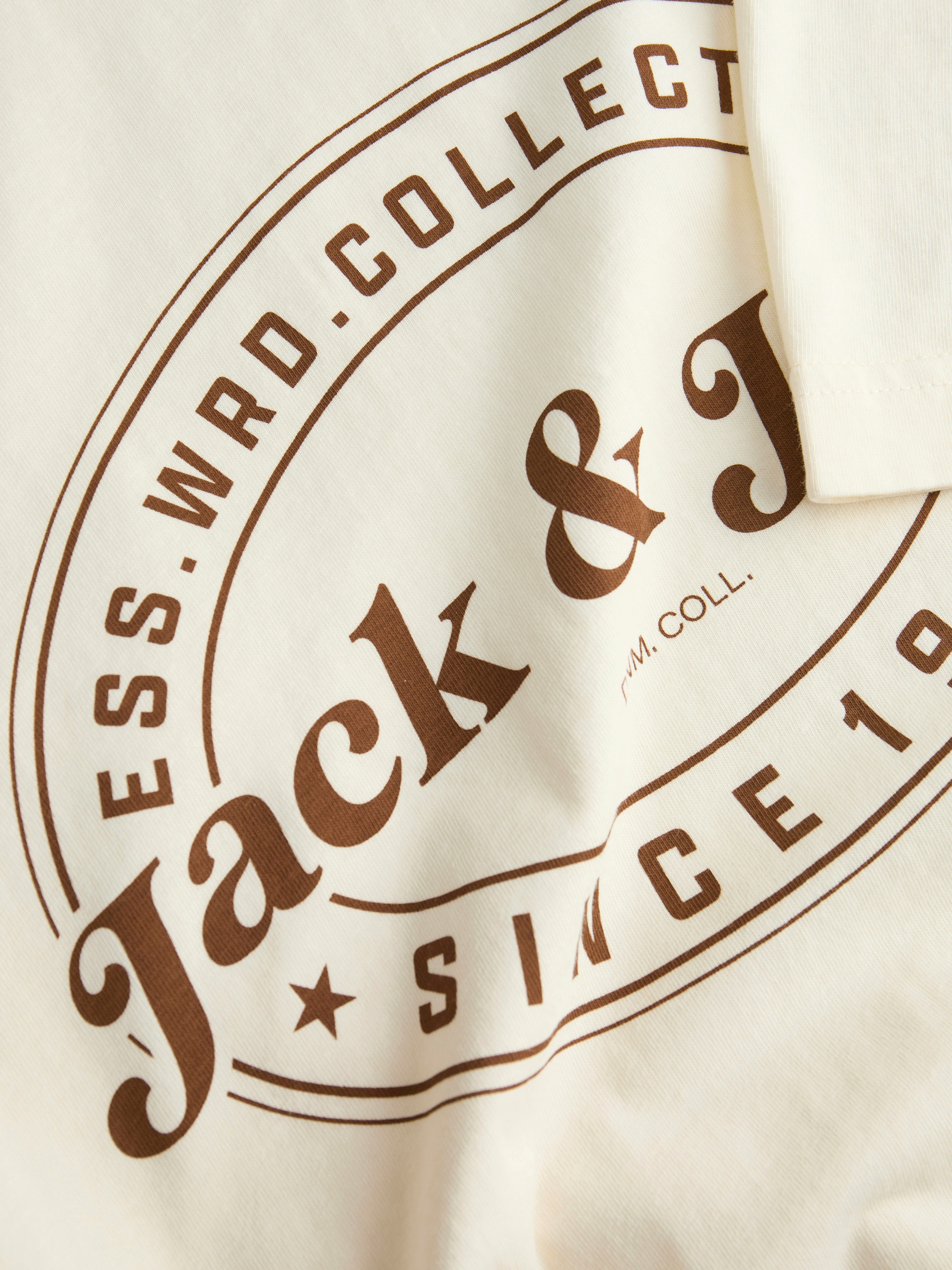 Jack & Jones Rundhalsshirt JJEDOVER PRINT TEE SS CREW NECK