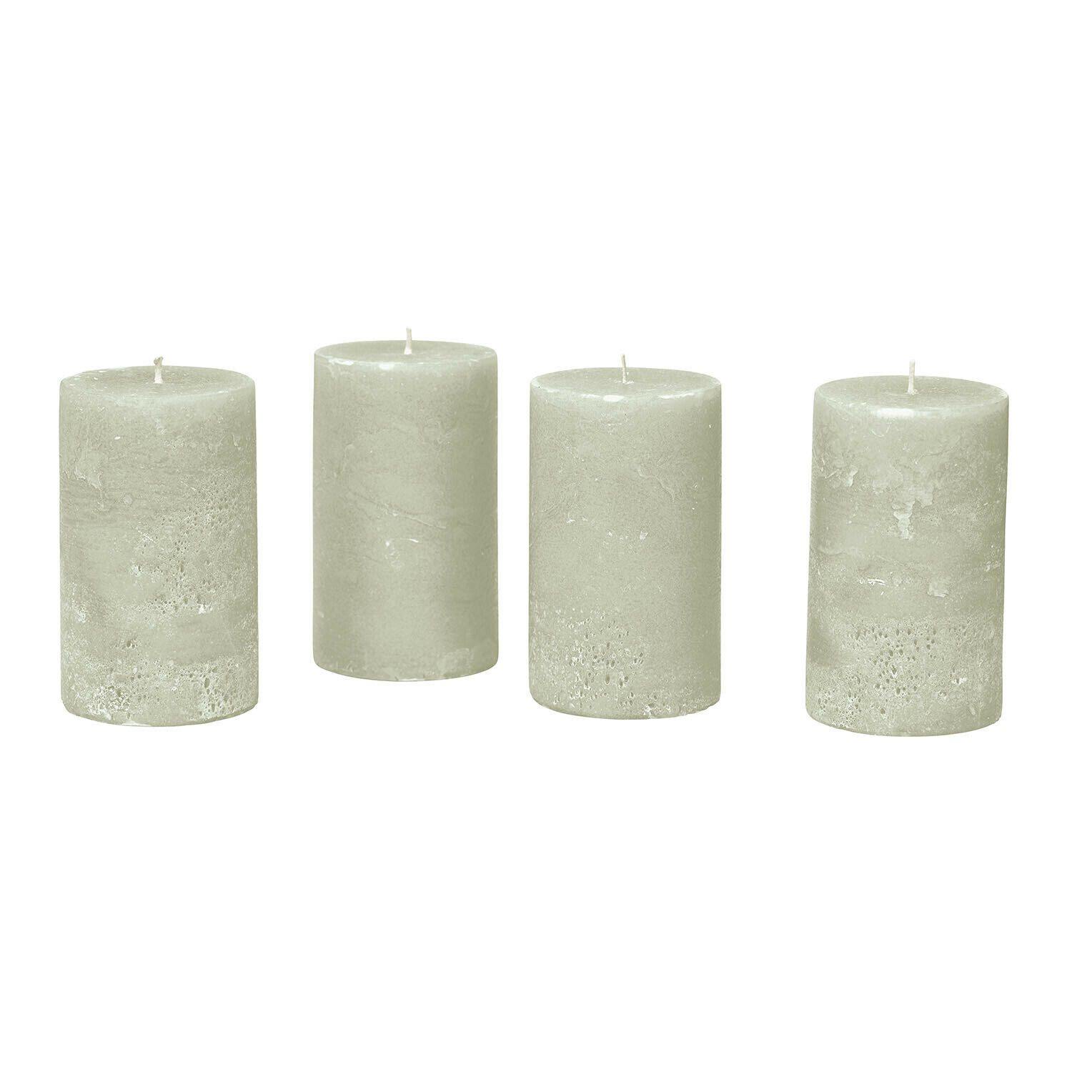 Mirabeau Stumpenkerze Kerze 4er Set Braga salbei (4er Set, 4er Set) günstig online kaufen