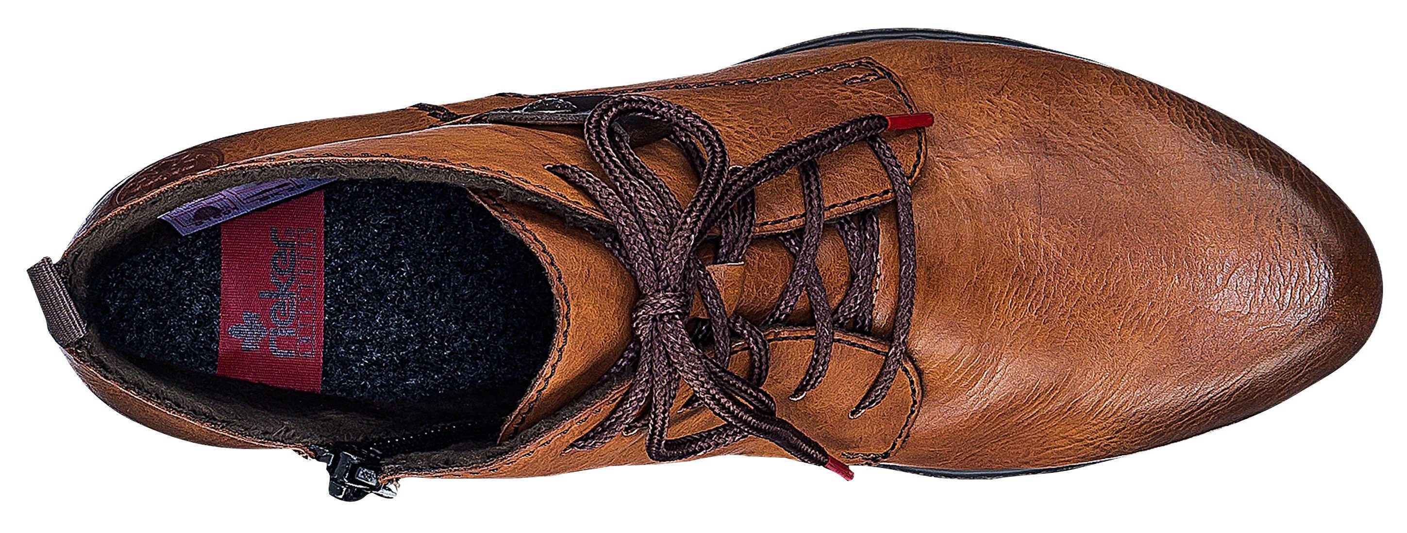 Rieker Schnürstiefelette Schnürboots, Blockabsatz, in elegantem Look