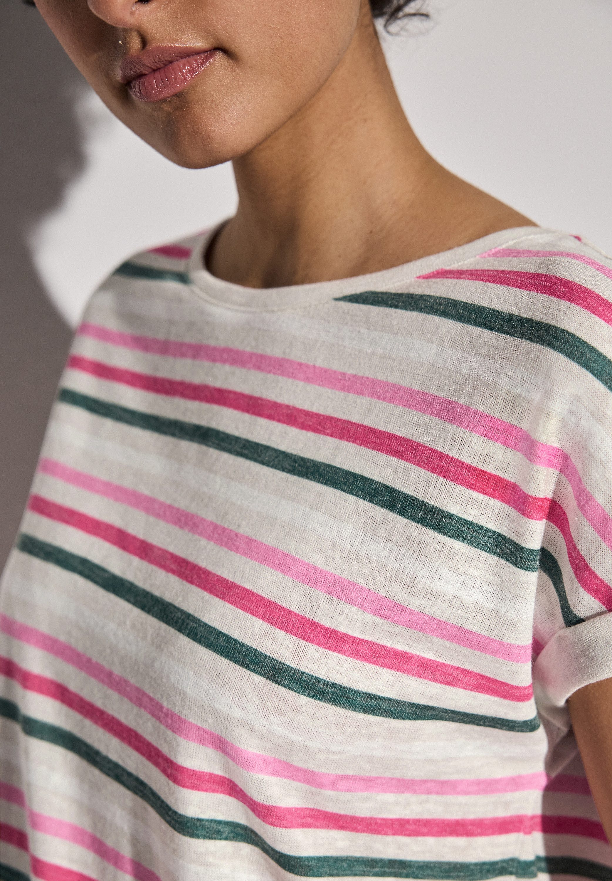 STREET ONE Shirttop mit Streifenmuster