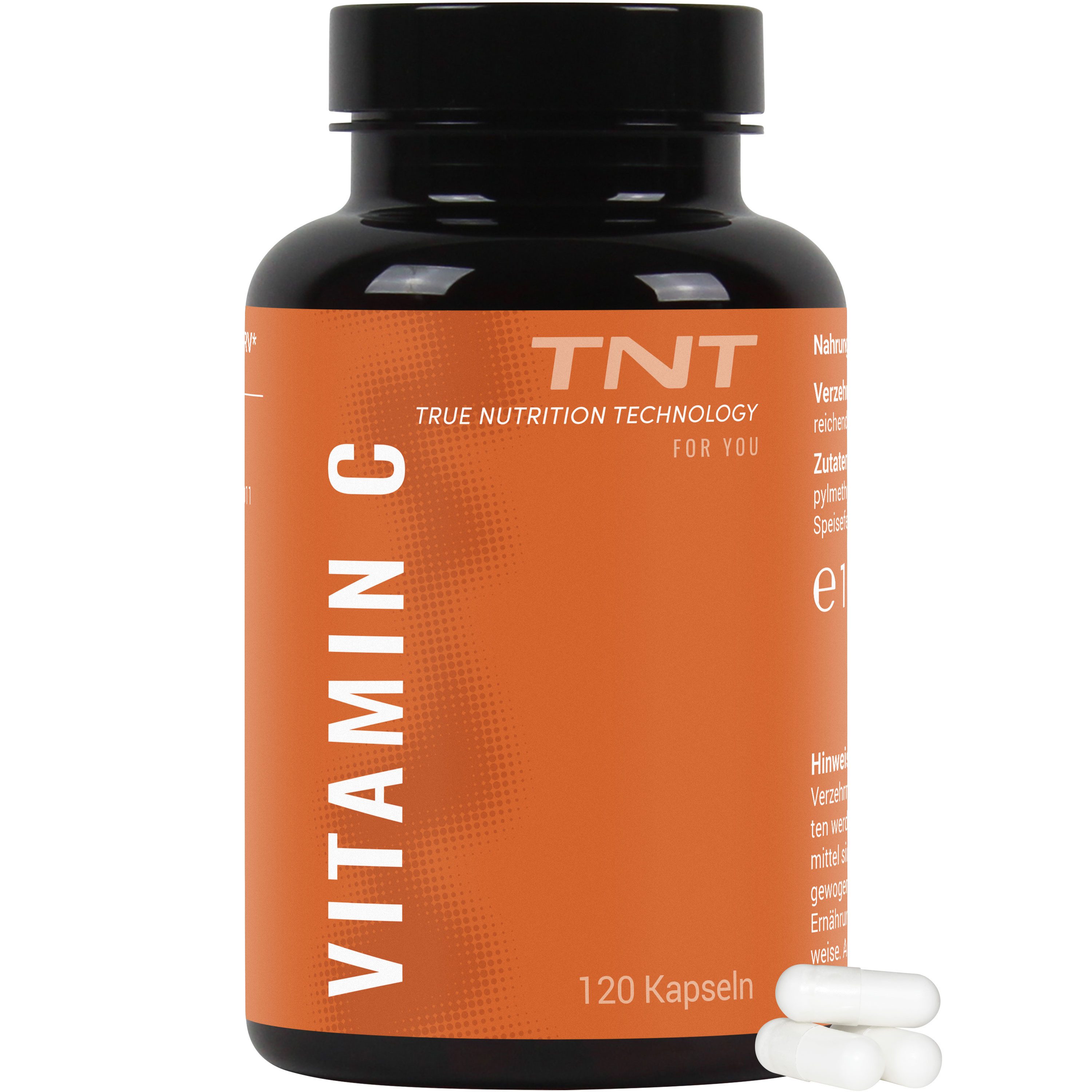 TNT (True Nutrition Technology) Vitamin C (750mg pro Kapsel) Kapseln, 120,00 St., 102 g