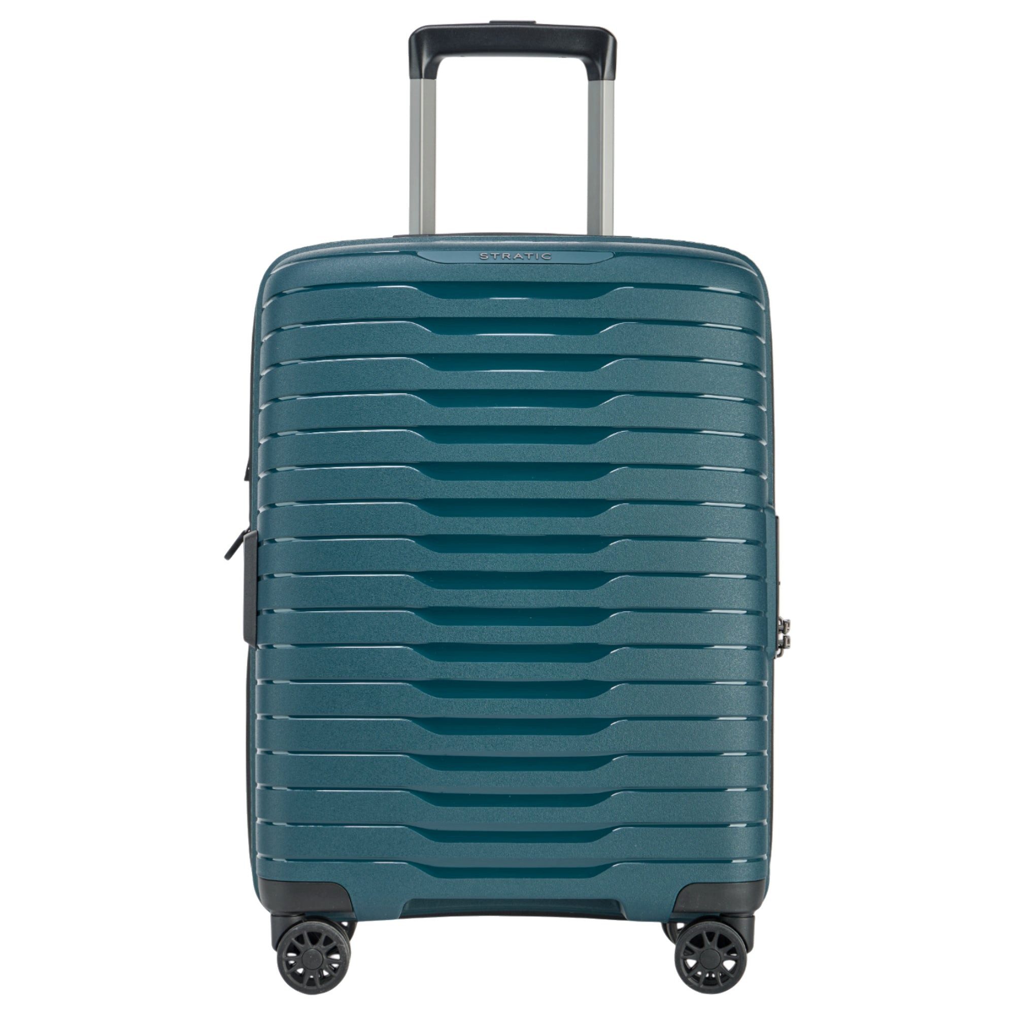 Stratic Koffer Novium SL - 4-Rollen-Kabinentrolley 55 cm erw. (petrol), 4 Rollen Rollen