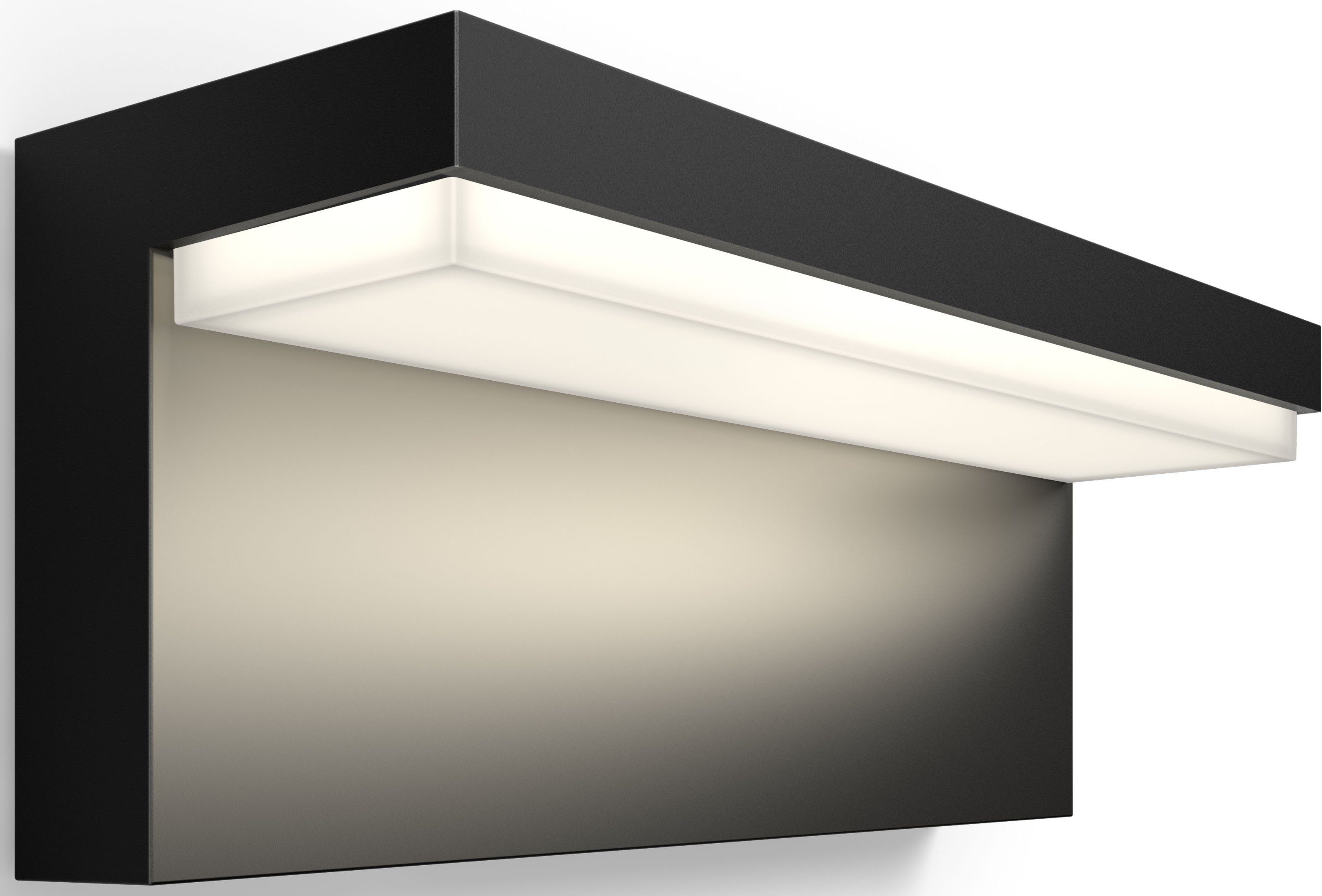 Philips Hue LED Wandleuchte Nyro, Smart Home, LED fest integriert, Farbwechsler, Bridge erforderlich, IP44, Hochvolt-System, LED integriert