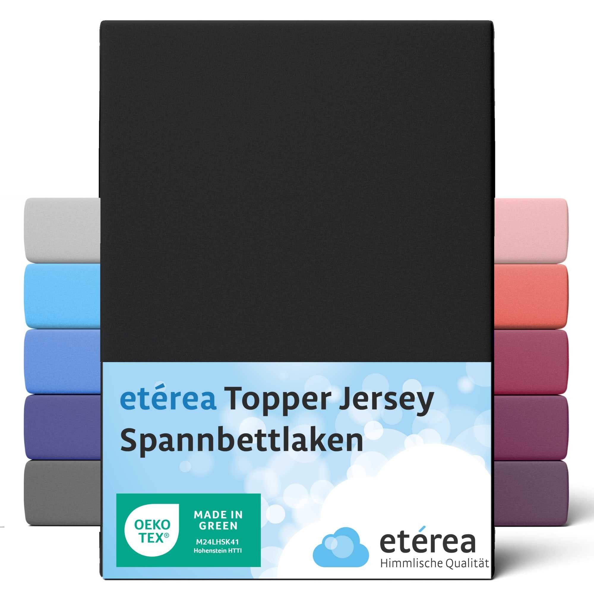 etérea Himmlische Qualität Spannbettlaken etérea Comfort Jersey Topper Spannbettlaken, Jersey, Gummizug: rundum, (1 Stück)
