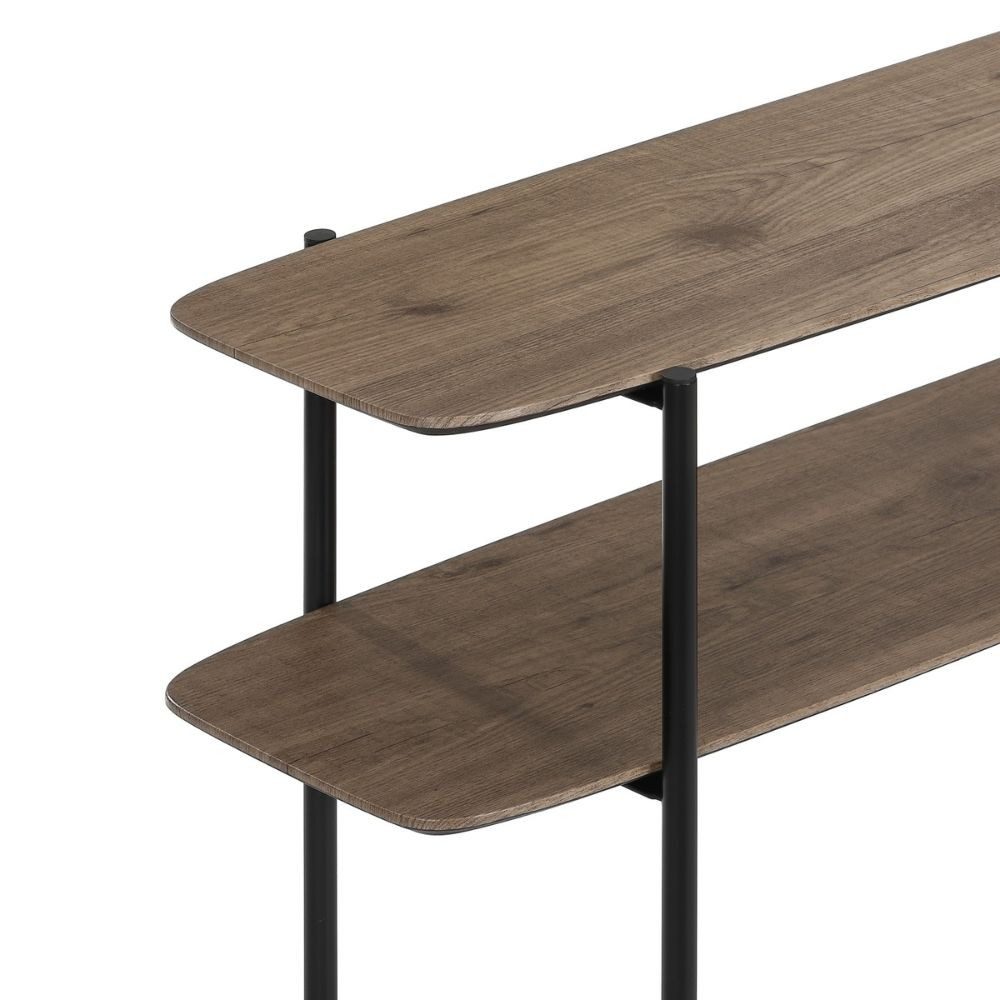 LebensWohnArt Konsolentisch Moderner Konsolentisch PINA 120cm taupe Pinien-Optik Konsole