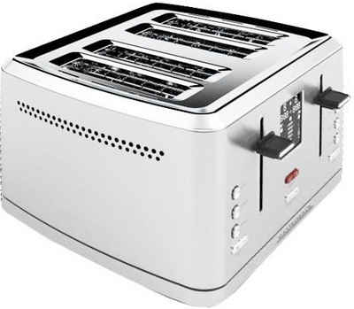 Gastroback Toaster 42396 Design Toaster Digital 4S, 4 kurze Schlitze, für 4 Scheiben, 950 W
