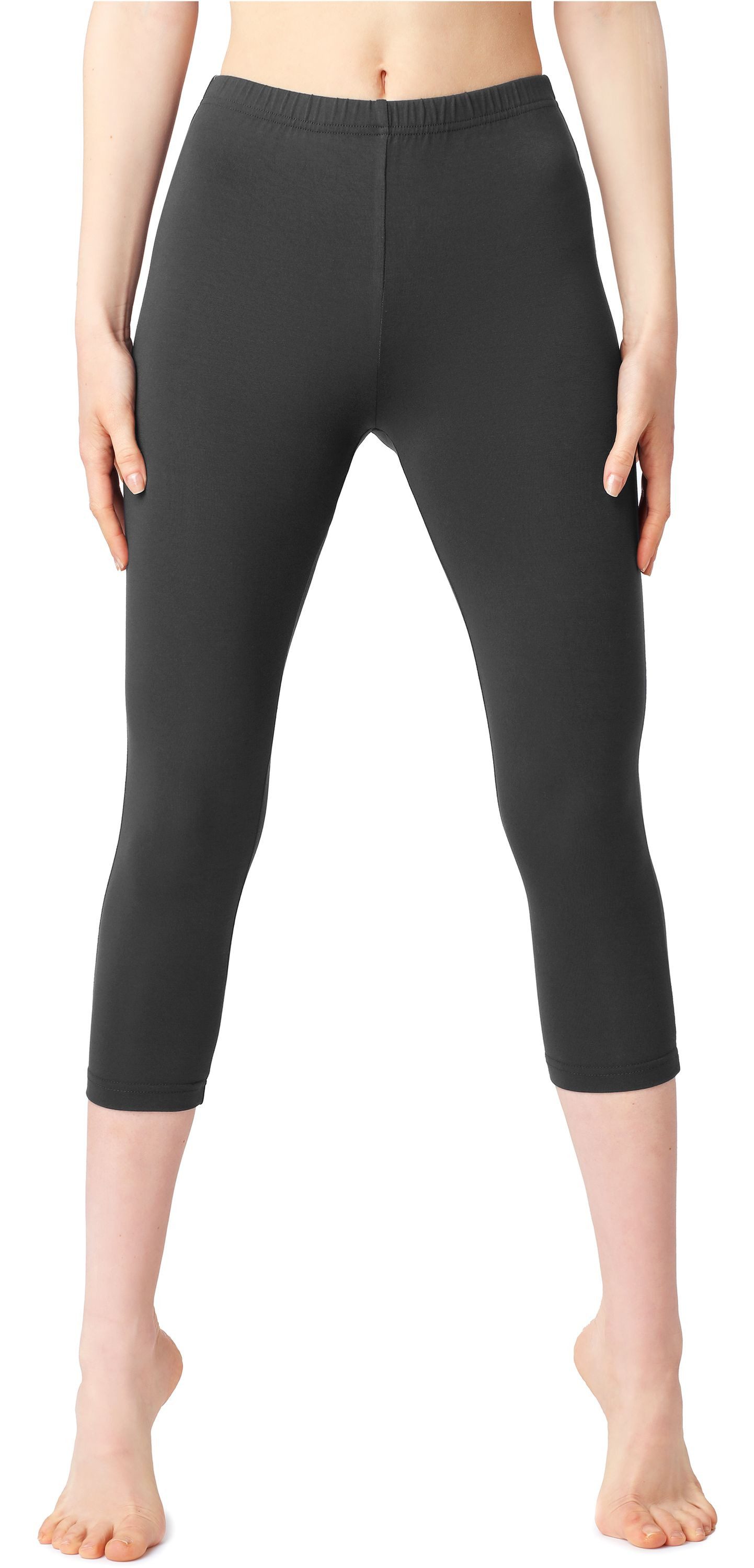 Leggings Damen 3/4 Capri Leggings aus Baumwolle BLV50-199