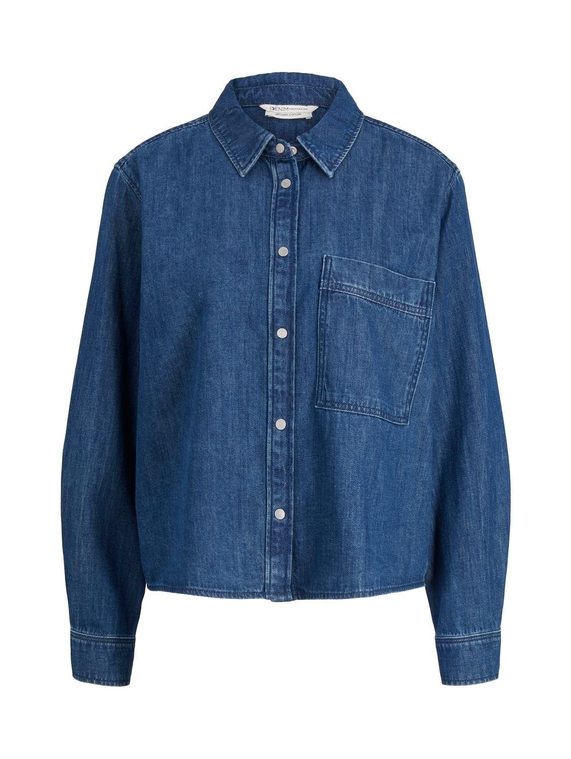 TOM TAILOR Denim Blusenshirt DENIM (1-tlg) aus Baumwolle