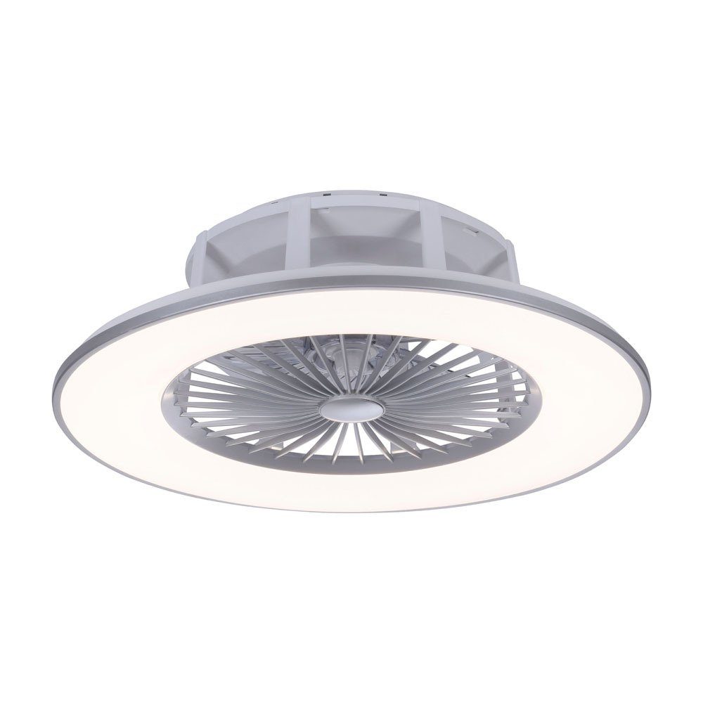 SellTec LED Deckenleuchte LED Deckenlampe Ventilator AIR, Fernbedienung,  CCT RGB Farbwechsel, 1 x LED-Board/ 35Watt, warmweiß - kaltweiß, 3 Stufen,  dimmbar, Fernbedienung CCT, Wohnzimmer