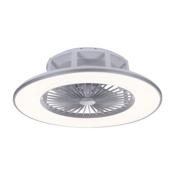 SellTec LED Deckenleuchte LED Deckenlampe Ventilator AIR, Fernbedienung, CCT RGB Farbwechsel, 1 x LED-Board/ 35Watt, warmweiß - kaltweiß, 3 Stufen, dimmbar, Fernbedienung CCT, Wohnzimmer