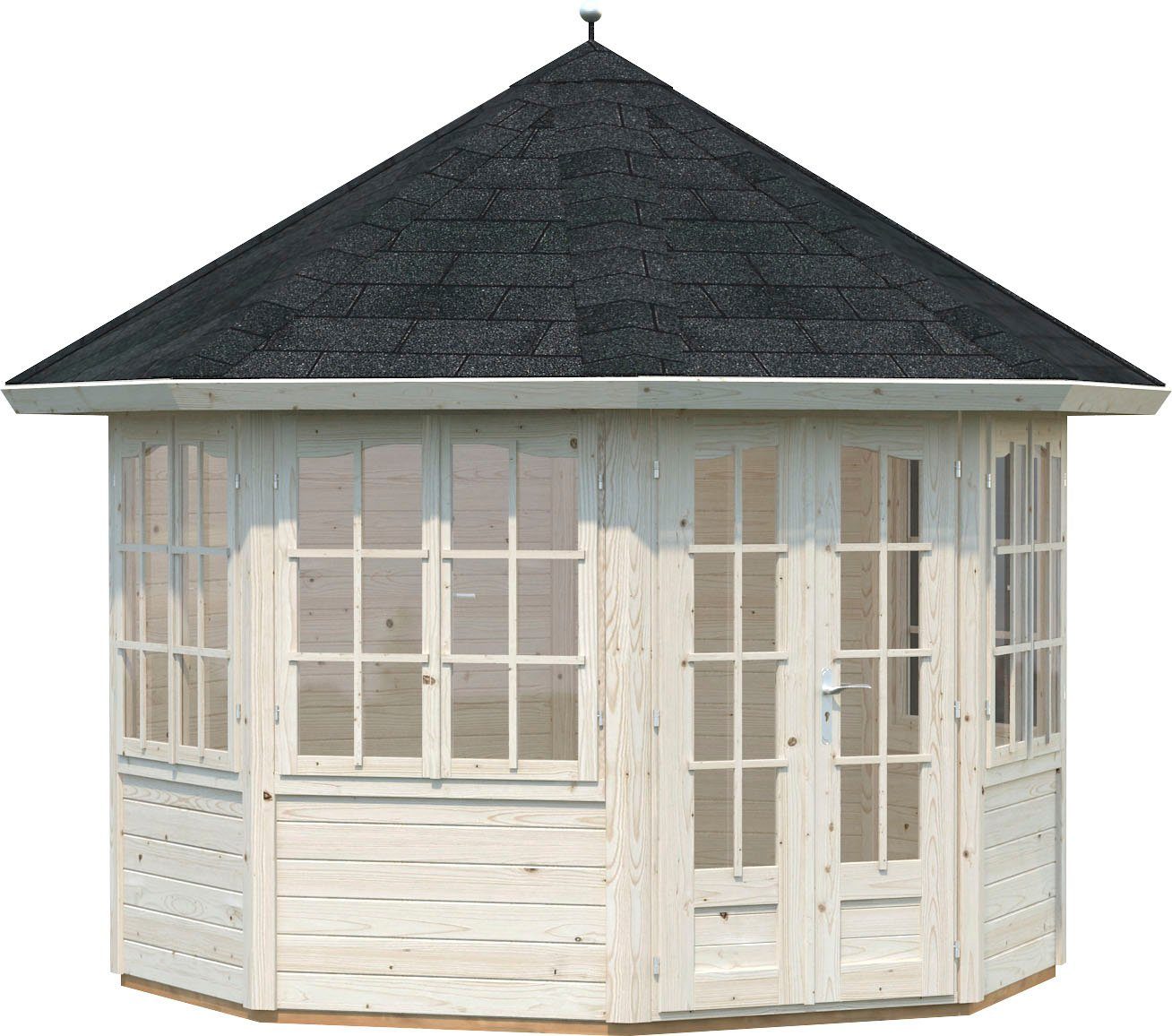 Palmako Gartenhaus Pavillon Veronica, BxT: 359x359 cm, naturbelassen