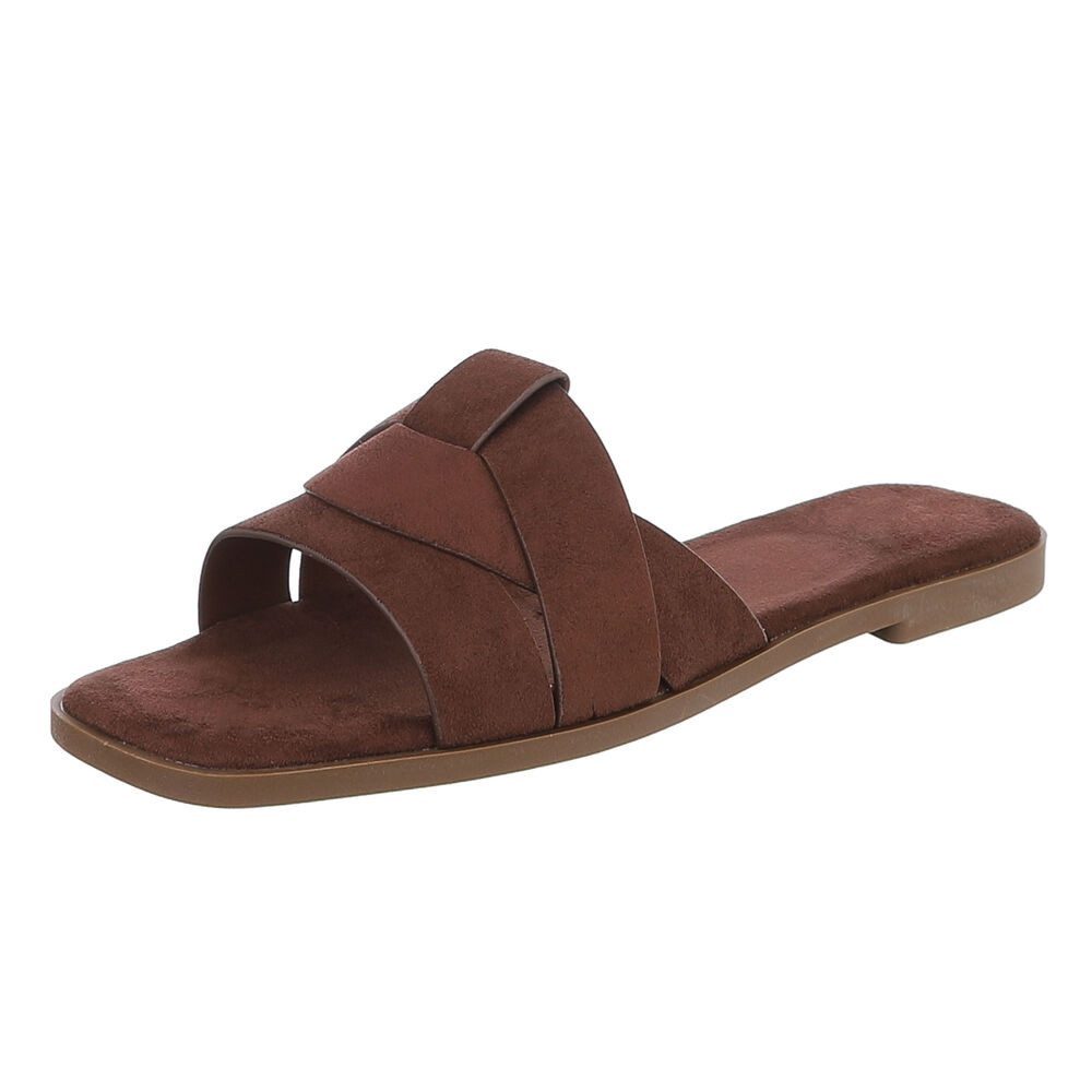 Ital-Design Moderne Damen Sandalen mit geflochtenem Design für Freizeit Pan günstig online kaufen