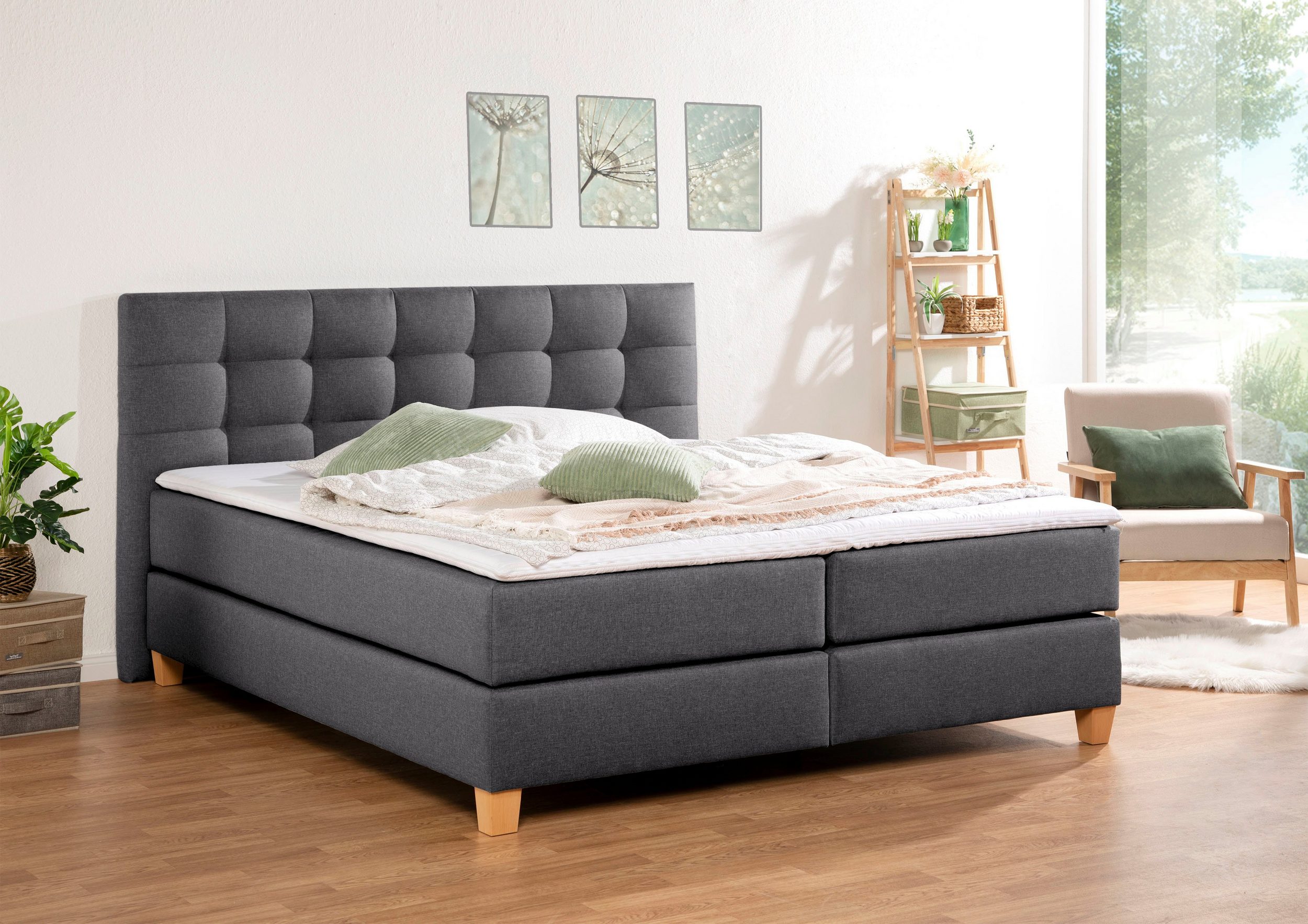Breckle Boxspringbett in beige