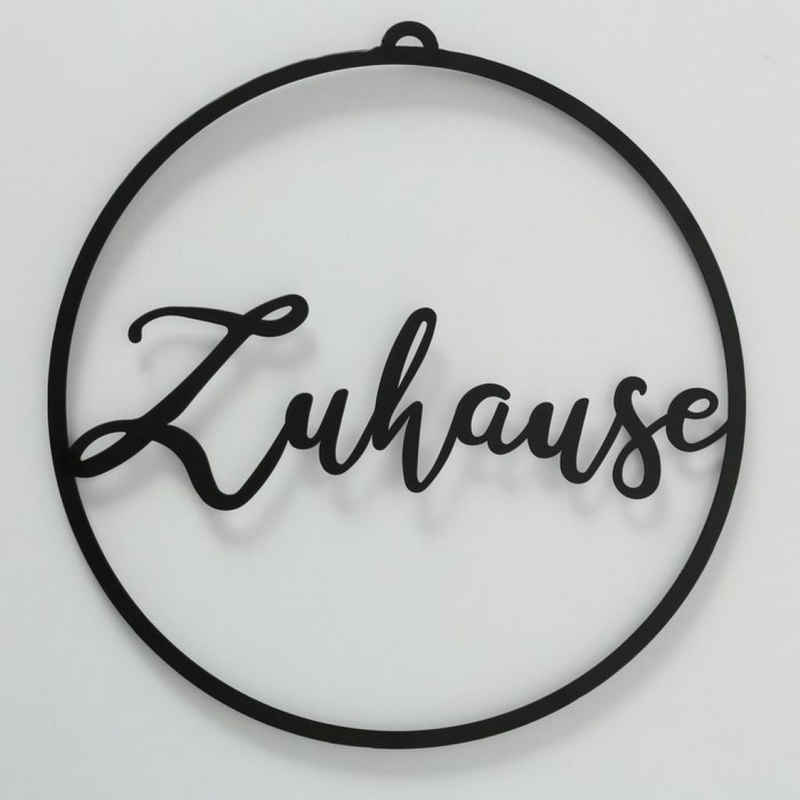 BOLTZE Metallschild Schild "Zuhause"