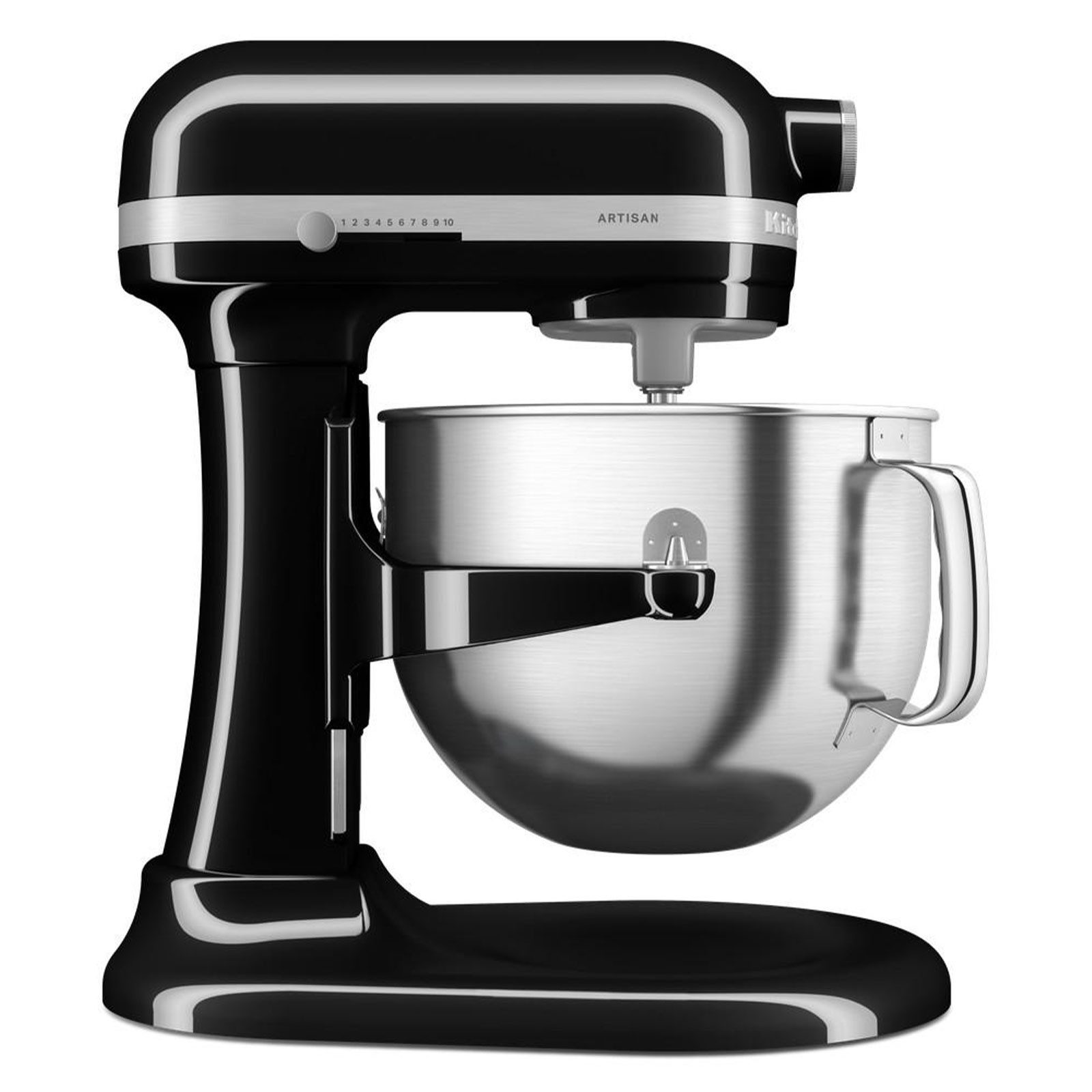 KitchenAid Küchenmaschine ARTISAN 5KSM70SHXEOB Onyx Schwarz, Leistungsstarke 375W Küchenmaschine mit umfangreichem Zubehör