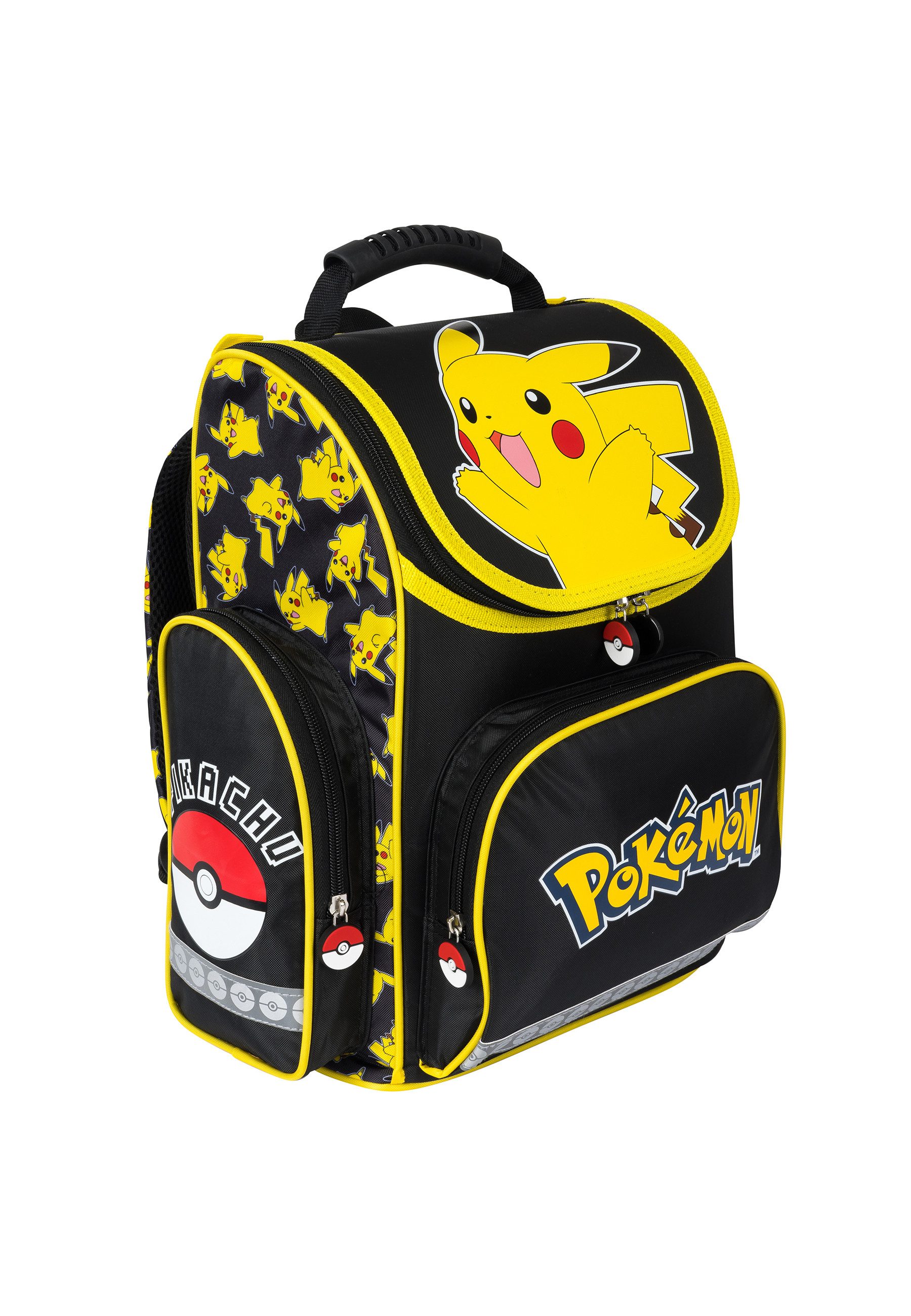 POKÉMON Schulranzen Pikachu Schulranzen für Jungen – Ergonomischer Tornister, mit reflektierenden Details