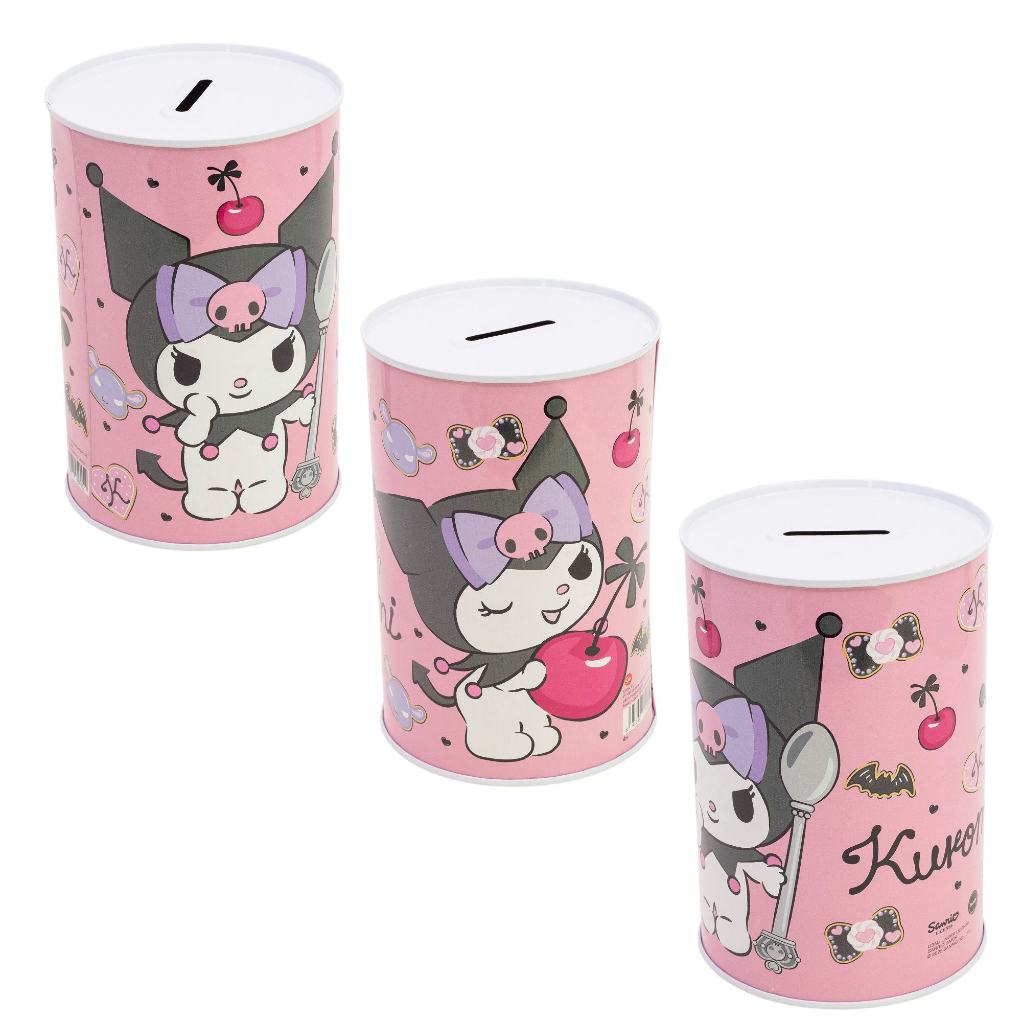 Spardose Hello Kitty Kuromi XL Spardose Sparschwein aus Weißblech 1000 ml