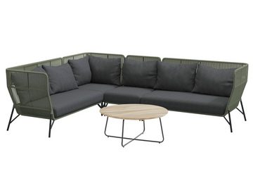 taste by 4 seasons Gartenlounge-Set 4Seasons Altoro Mittel-Modul Grün inkl. 2 Kissen, (1)