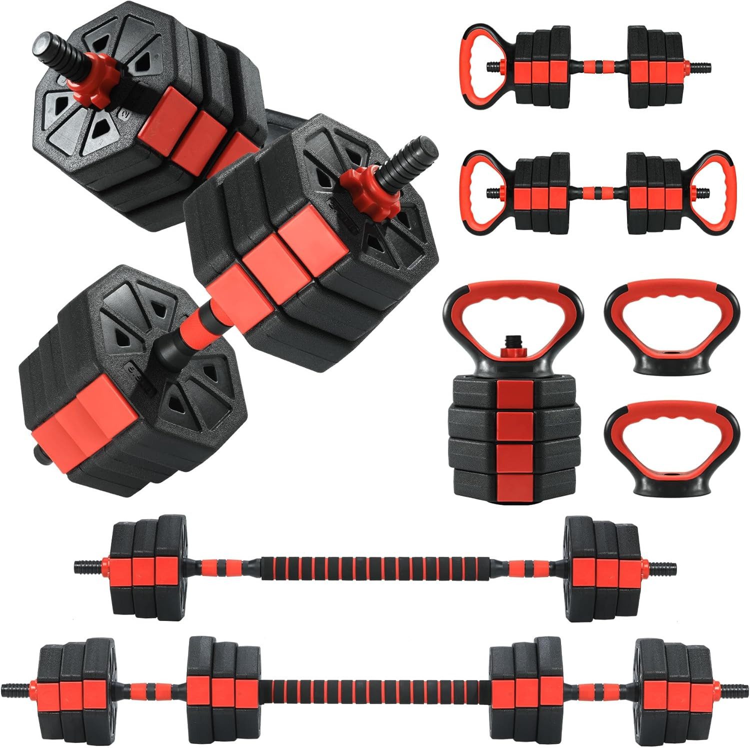 GarveeMore Dumbbell 4 in 1 verstellbare Hanteln Set 44lbs freie Gewichte