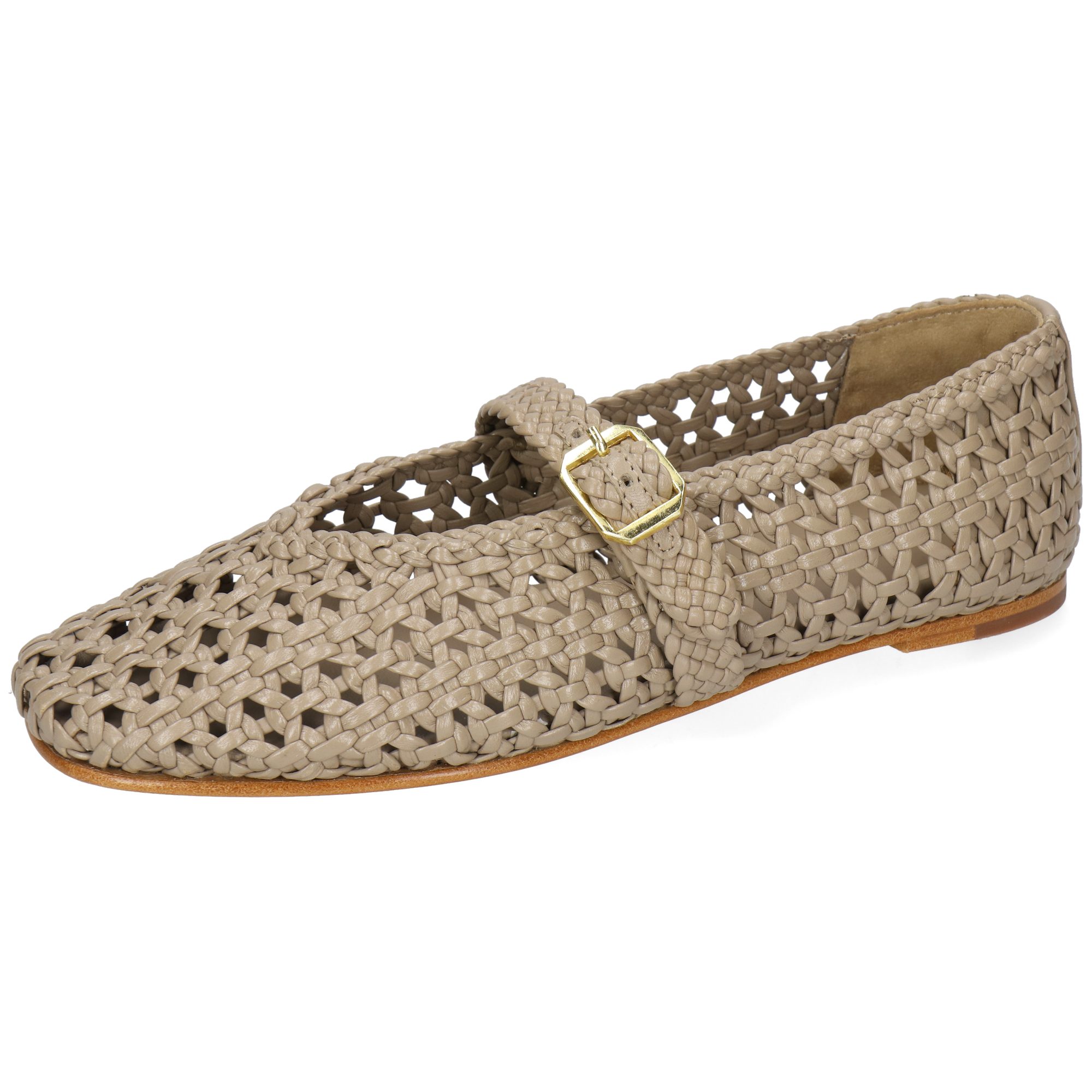 Bexley 4 Leder-Geflochtene Schuhe für Damen Ballerina
