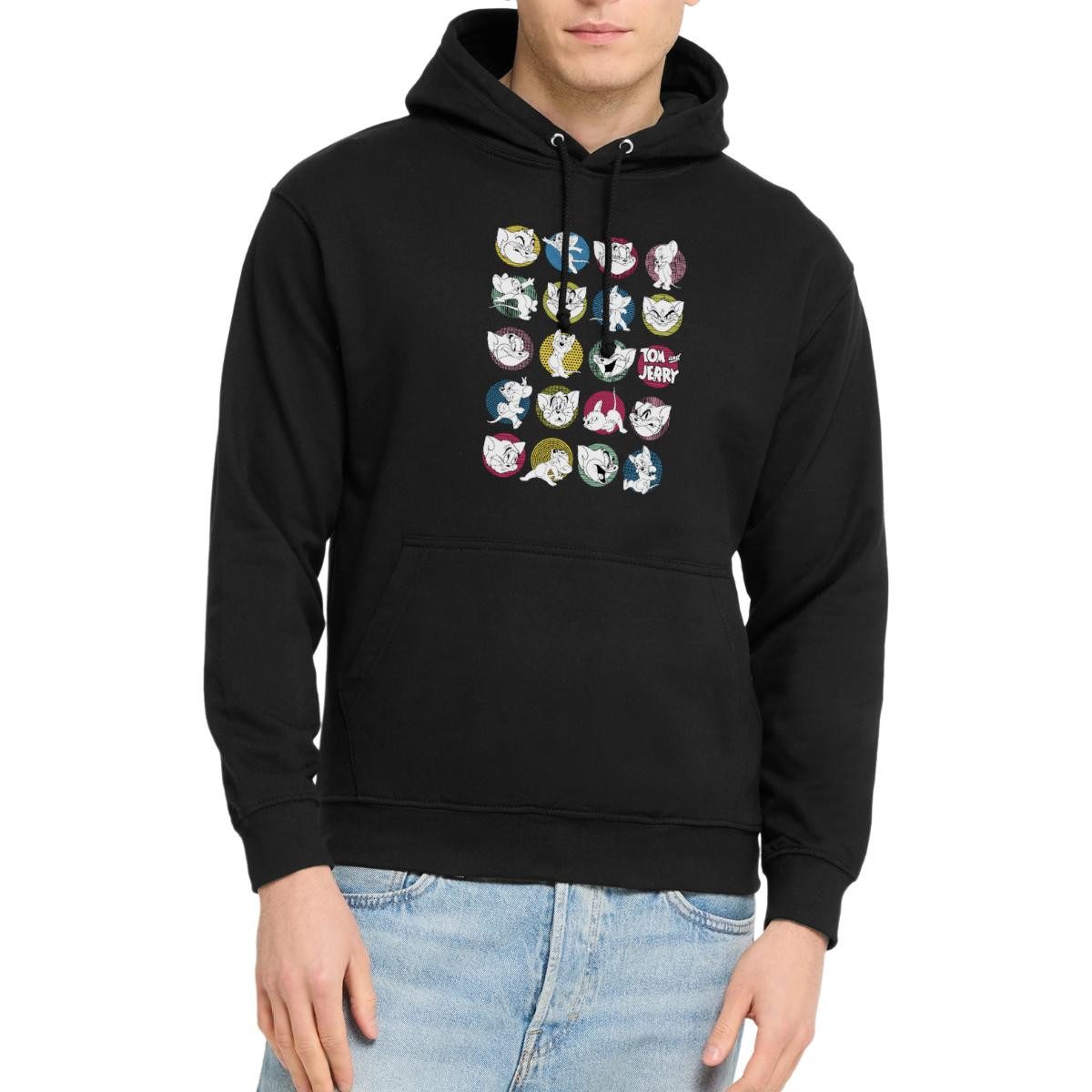Spreadshirt Hoodie Tom Und Jerry Ikonische Ausdrücke Unisex Hoodie (1-tlg)