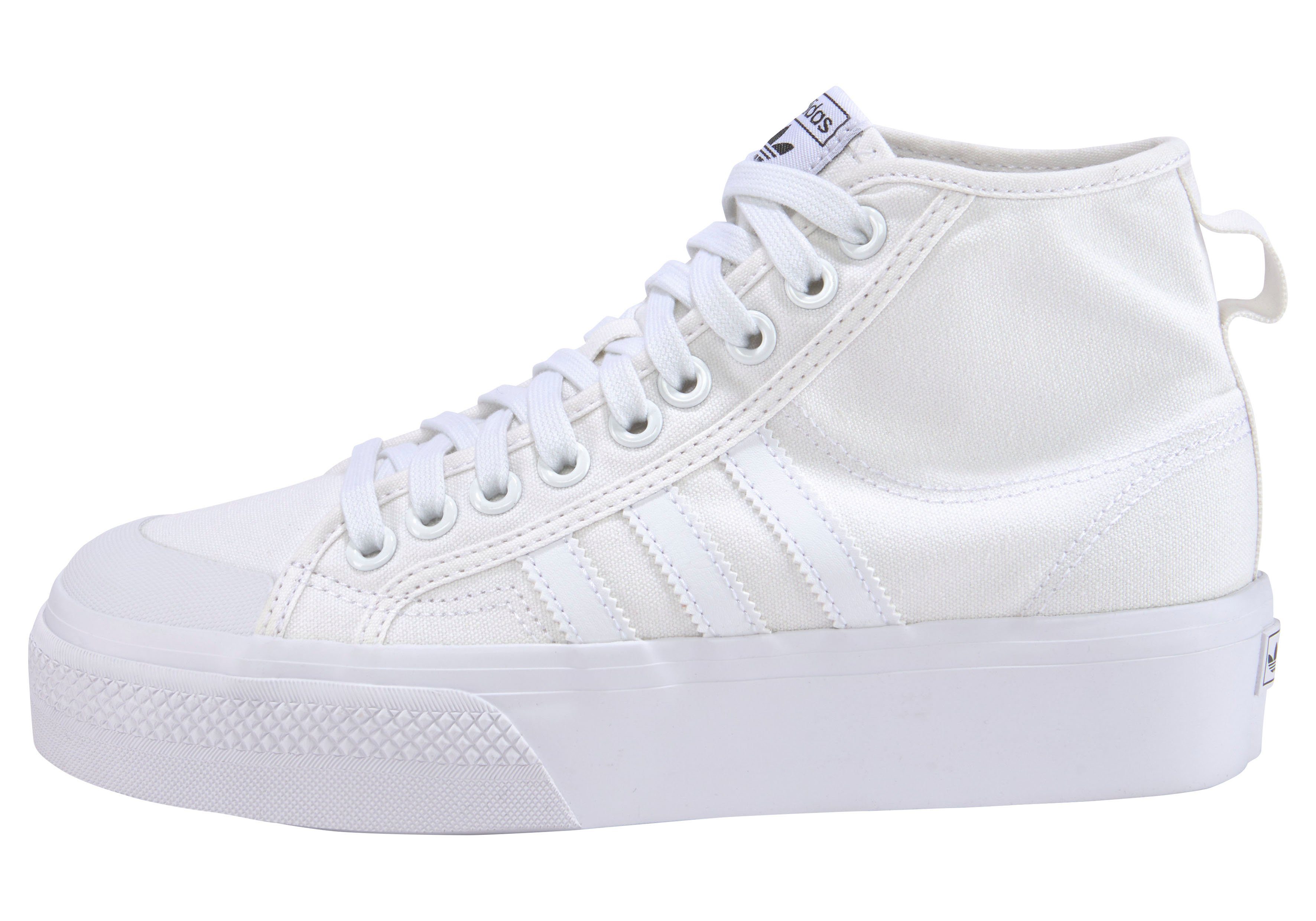 adidas Originals NIZZA PLATFORM Cloud Cloud White White MID White / / Sneaker Cloud