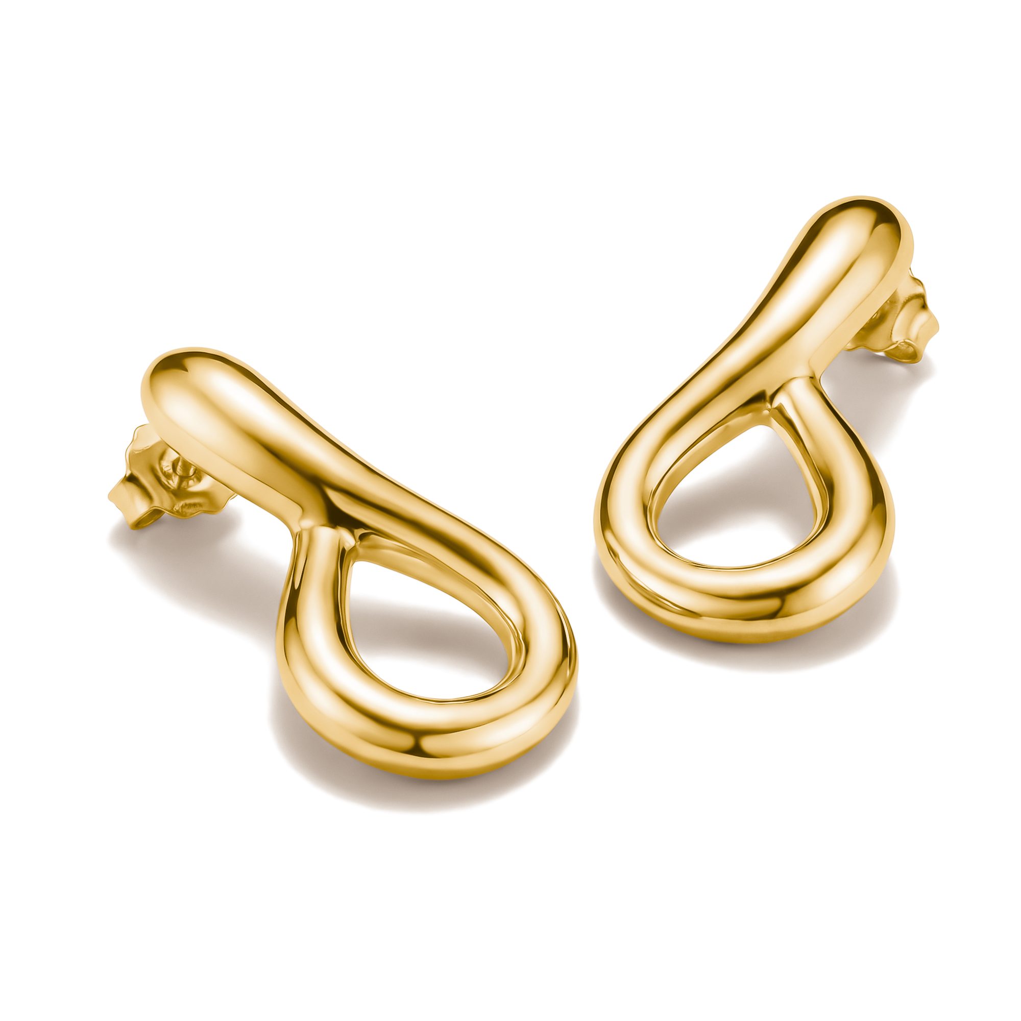 THOMAS SABO Paar Creolen Verdrehte Creolen gelbgoldfarben