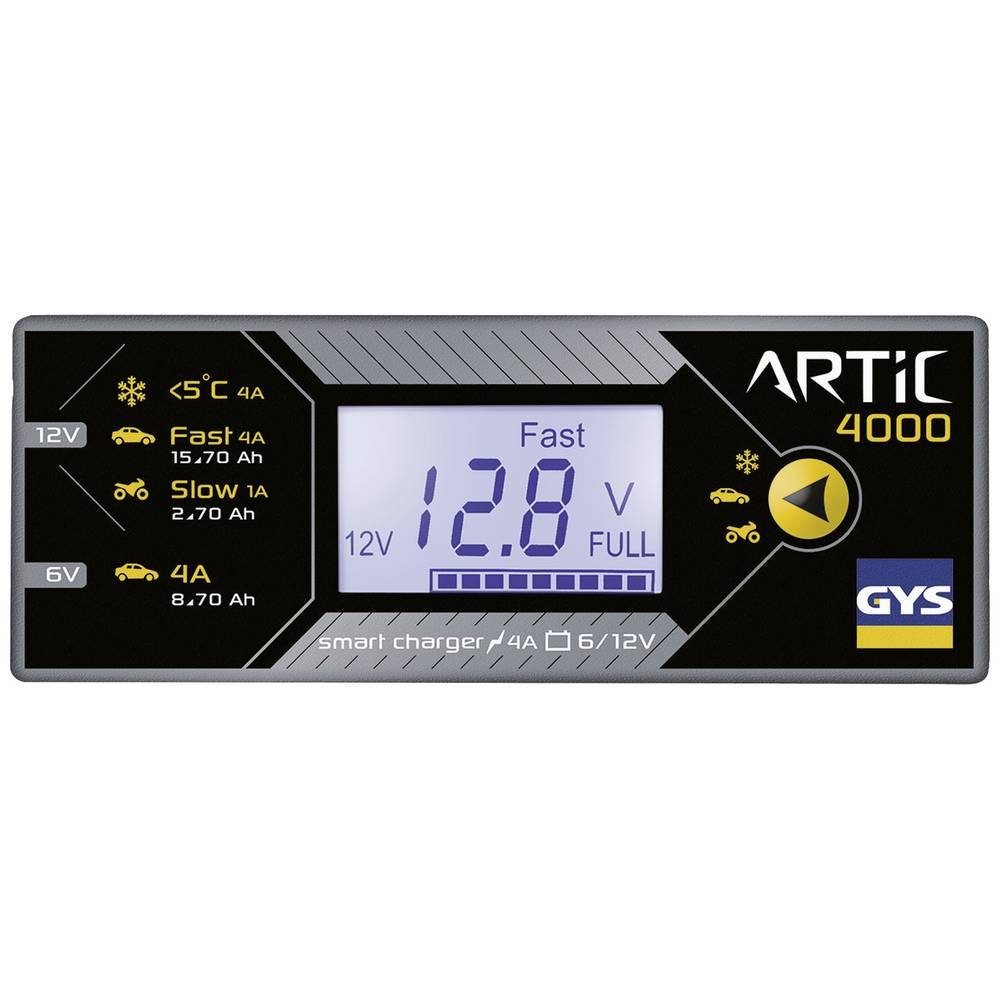 GYS Kfz-Ladegerät 029583 Autobatterie-Ladegerät (Akkutest, Ladungserhaltung, verschiedene Ladeprogramme)