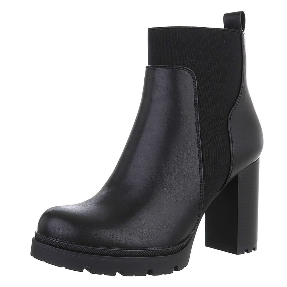 Ital-Design Damen Freizeit High-Heel-Stiefelette (88489517) Blockabsatz günstig online kaufen