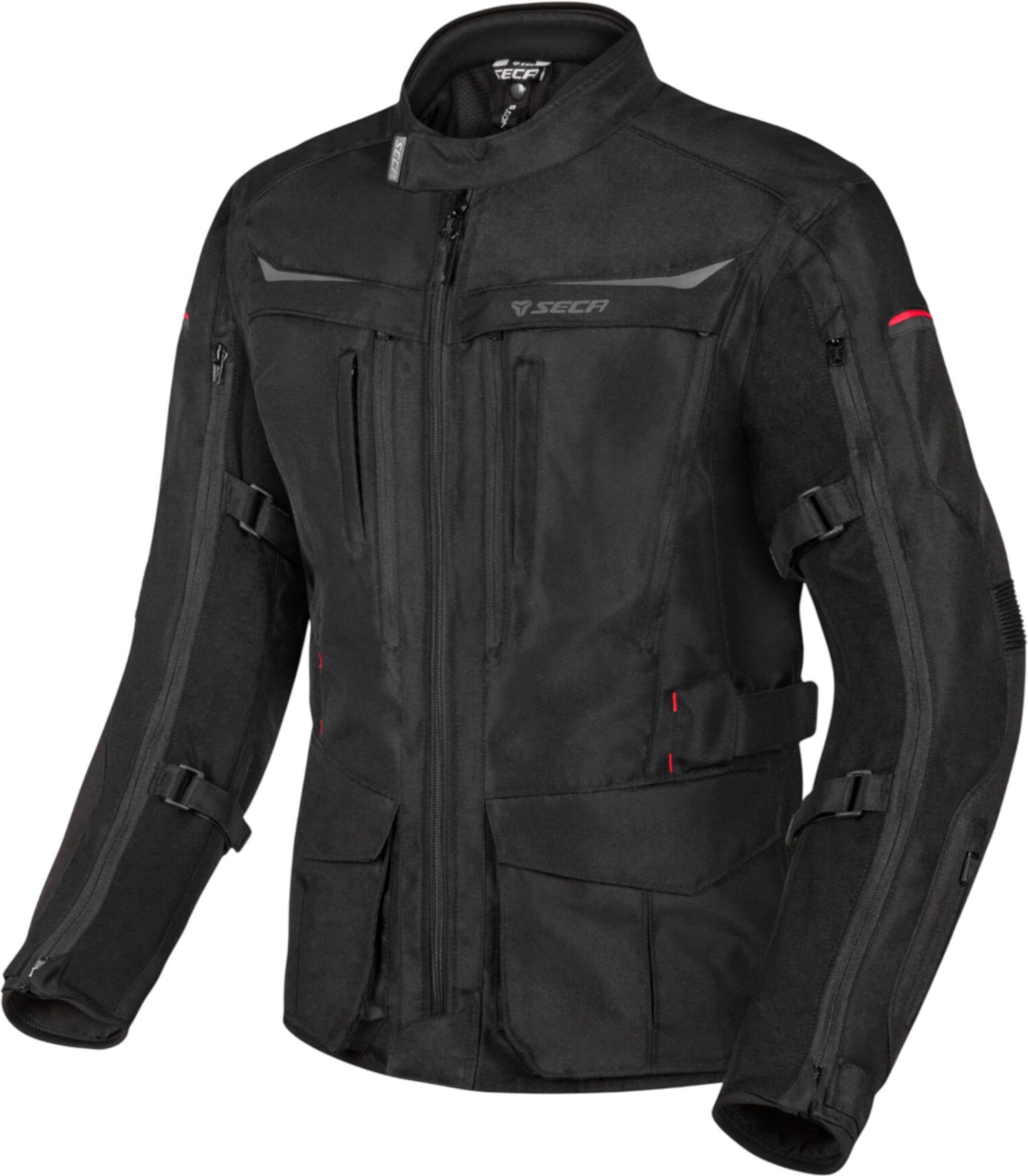 SECA Motorradjacke Seca Discovery Motorrad Textiljacke Rückenprotektor vorbereitet,Brustprotektor vorbereitet,Ellenbogen