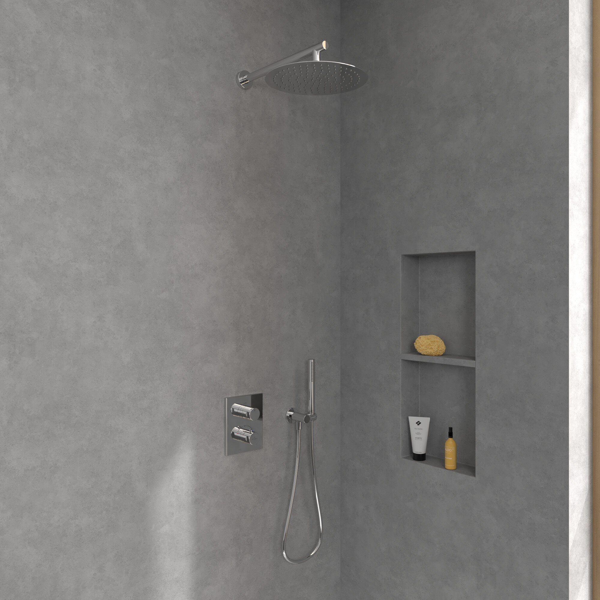 Villeroy & Boch Regenduschkopf Universal Showers, Regenbrause 300 mm, Rund - Chrom