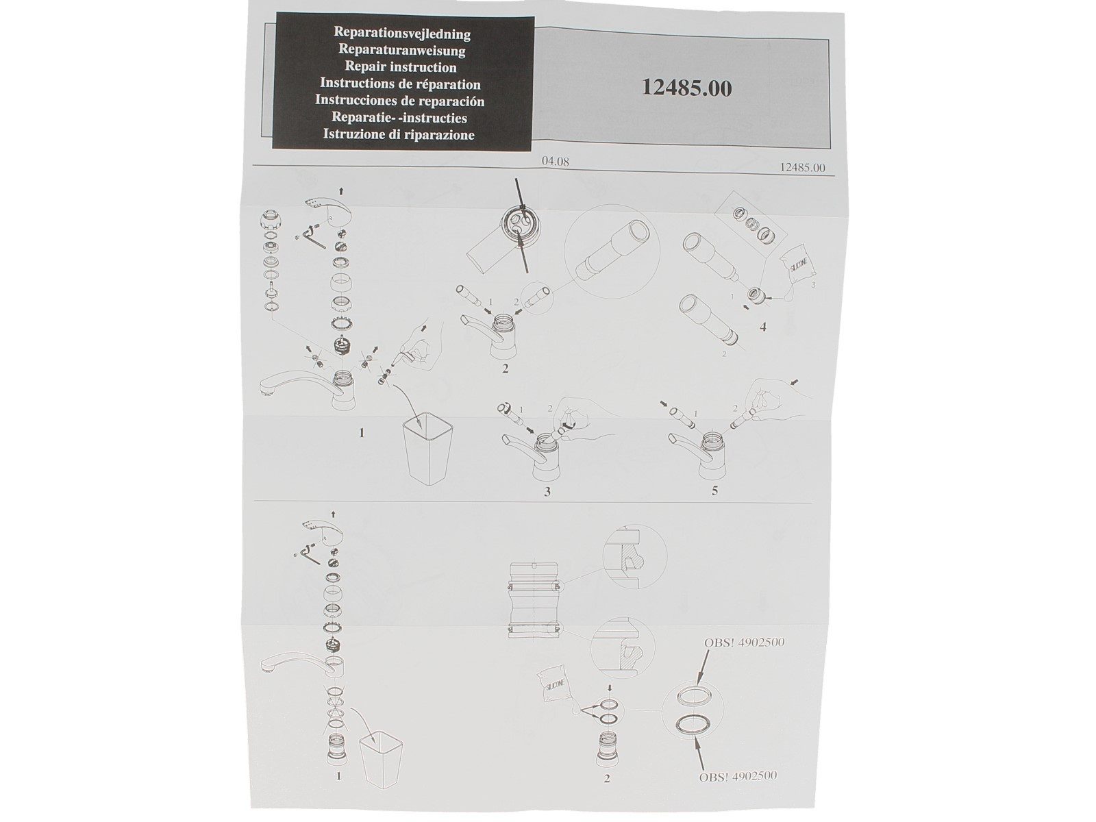 Damixa Armaturkartusche Reparatur Set 2375300 für Kugelkartuschen 10 x Ventilsitze